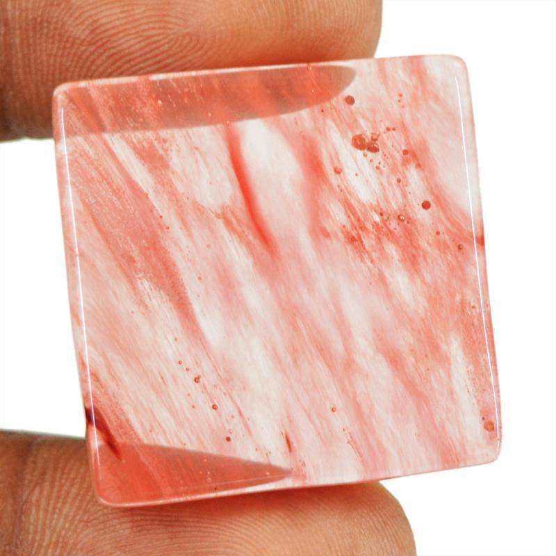 gemsmore:Natural Untreated Cherry Quartz Loose Gemstone gemsmore:Natural Untreated Cherry Quartz Loose Gemstone