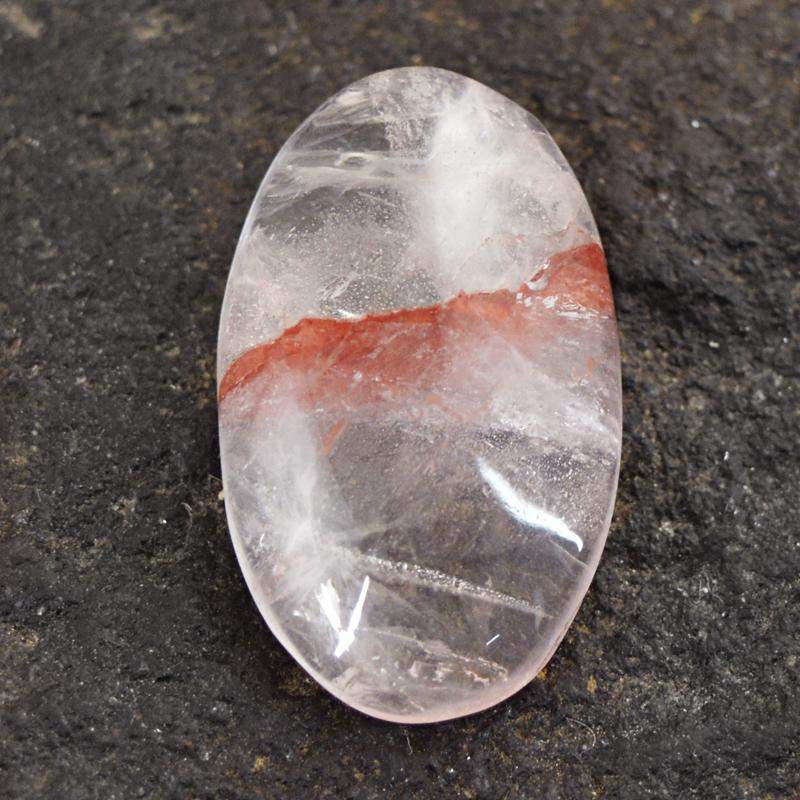 gemsmore:Natural Untreated Cherry Quartz Oval Shape Gemstone gemsmore:Natural Untreated Cherry Quartz Oval Shape Gemstone