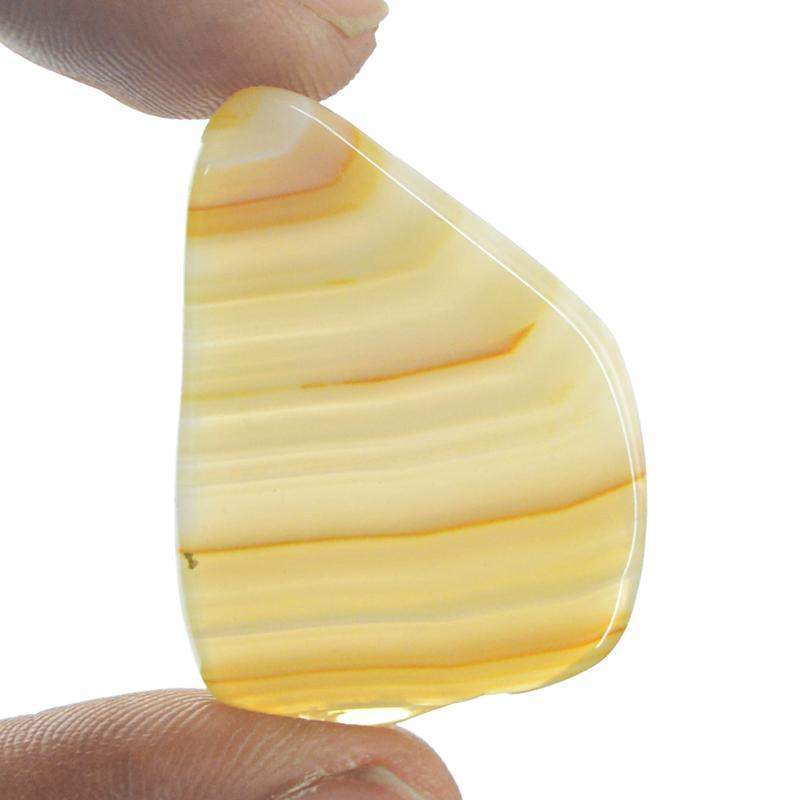 gemsmore:Natural Untreated Striped Agate Loose Gemstone gemsmore:Natural Untreated Striped Agate Loose Gemstone