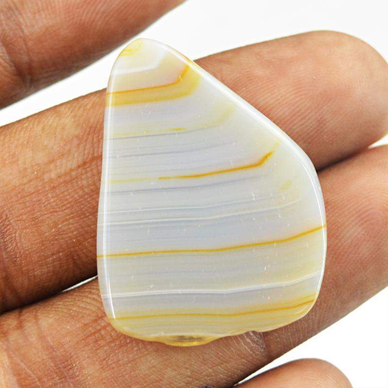 gemsmore:Natural Untreated Striped Agate Loose Gemstone gemsmore:Natural Untreated Striped Agate Loose Gemstone