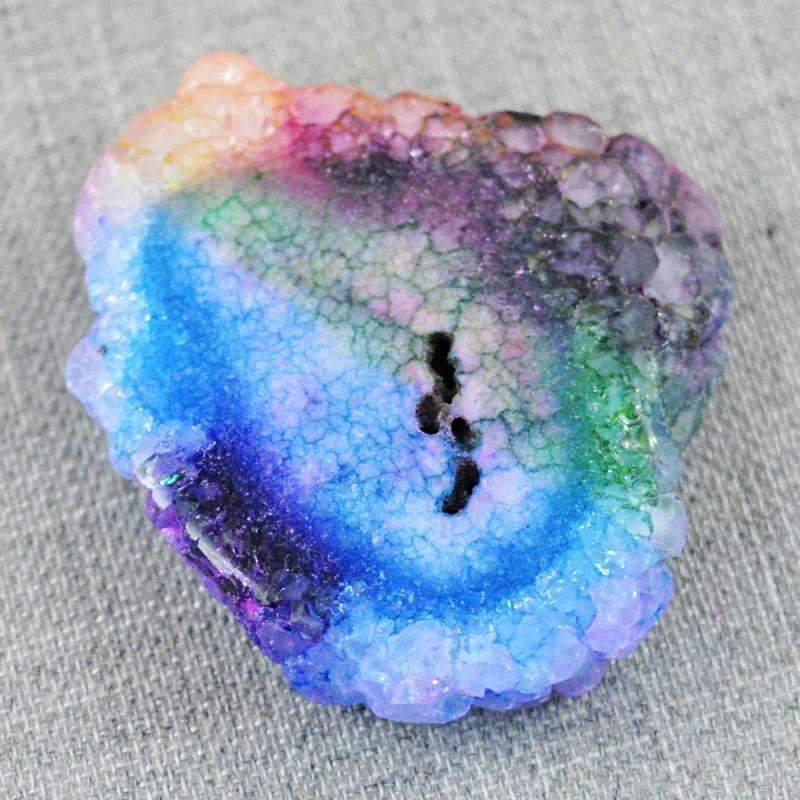 gemsmore:Natural Watermelon Druzy Gemstone - Untreated Loose gemsmore:Natural Watermelon Druzy Gemstone - Untreated Loose