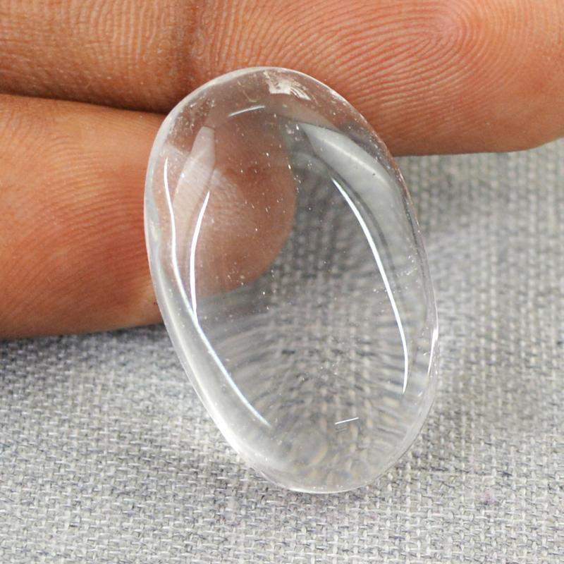 gemsmore:Natural White Quartz Oval Shape Loose Gemstone gemsmore:Natural White Quartz Oval Shape Loose Gemstone