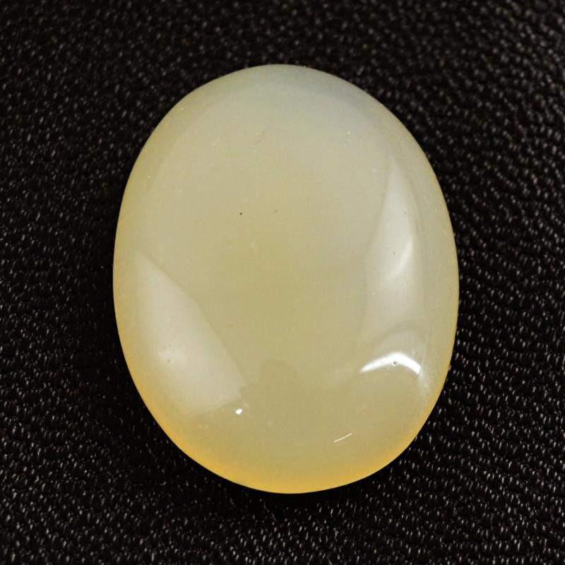gemsmore:Natural Yellow Onyx Oval Shape Untreated Gemstone gemsmore:Natural Yellow Onyx Oval Shape Untreated Gemstone