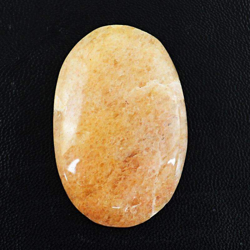 gemsmore:Orange Aventurine Gemstone Natural Oval Shape gemsmore:Orange Aventurine Gemstone Natural Oval Shape