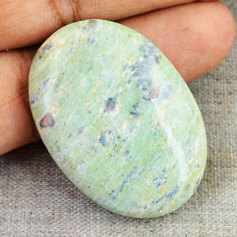 gemsmore:Oval Shape Ruby Ziosite Gemstone Natural Untreated gemsmore:Oval Shape Ruby Ziosite Gemstone Natural Untreated