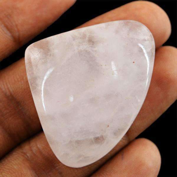 gemsmore:Pink Rose Quartz Gemstone Natural Pear Shape gemsmore:Pink Rose Quartz Gemstone Natural Pear Shape