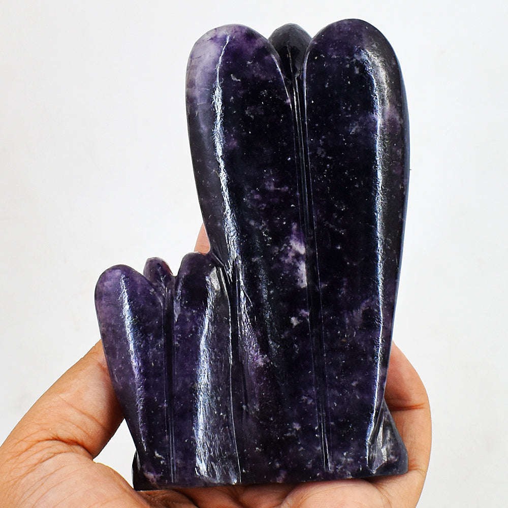 gemsmore:Stunning Lepidolite Hand Carved Genuine Crystal Gemstone Carving Mother & Son Angel gemsmore:Stunning Lepidolite Hand Carved Genuine Crystal Gemstone Carving Mother & Son Angel