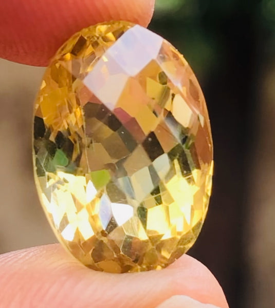 Fabulous 10.00 Cts Genuine Citrine Faceted Loose Gemstone
