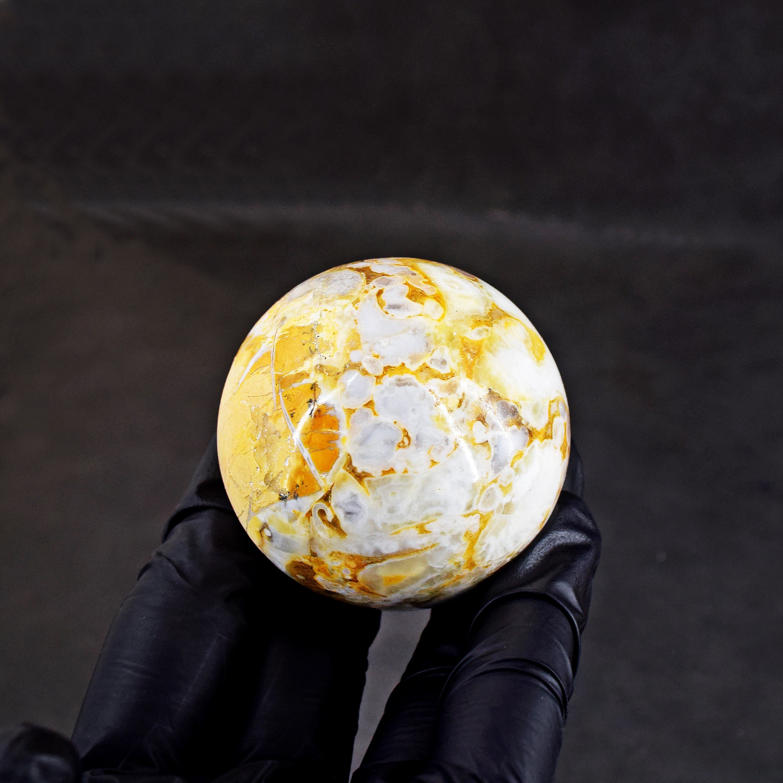Gorgeous 799.00 Cts Genuine Cobra Jasper Hand Carved Crystal Healing Gemstone Sphere