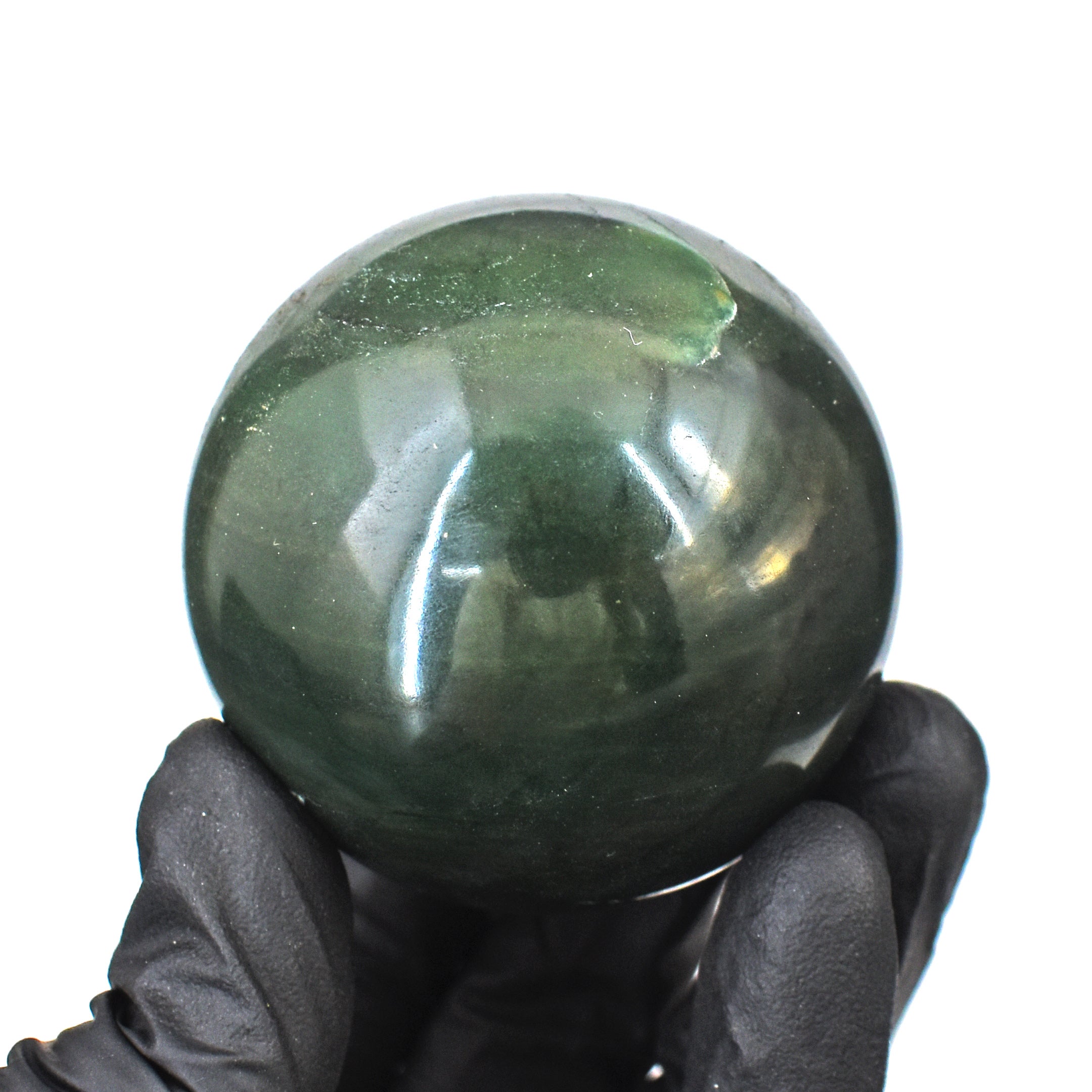 Exclusive 773.00 Cts Genuine Green Jade Healing Ball