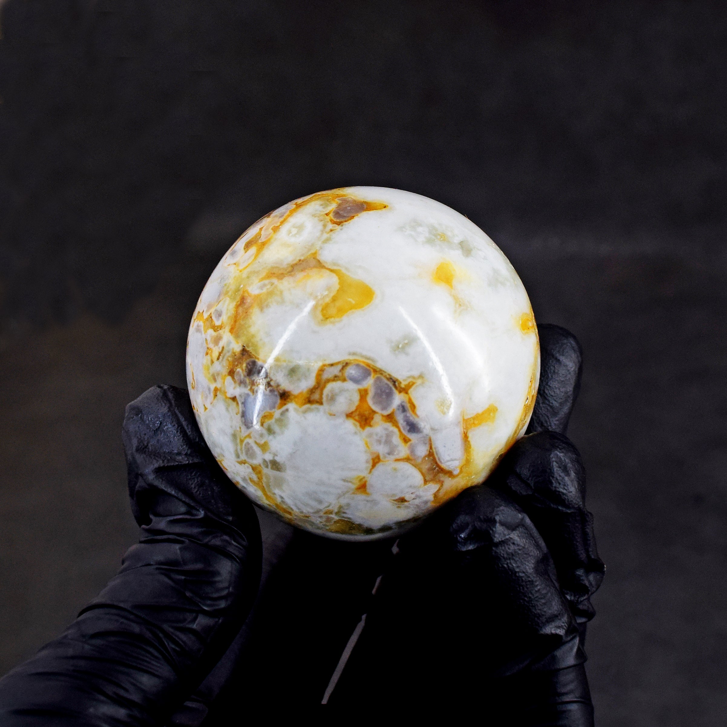 Gorgeous 799.00 Cts Genuine Cobra Jasper Hand Carved Crystal Healing Gemstone Sphere