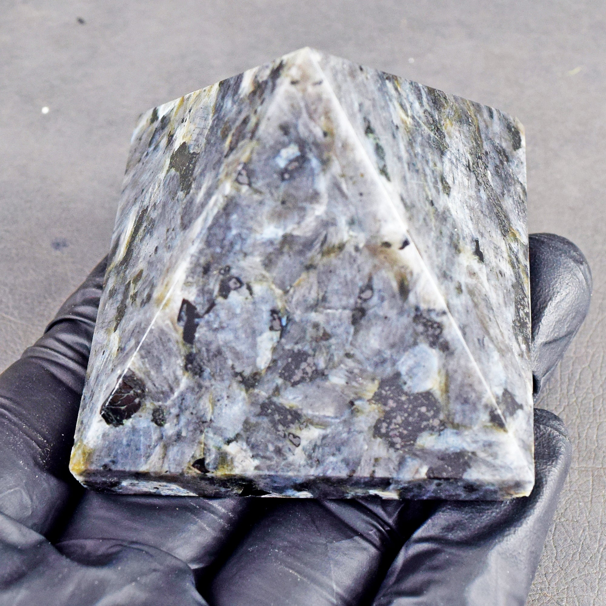 Lovely 700.00 Cts Genuine Larvikite Crystal Specimen Healing Divine Pyramid