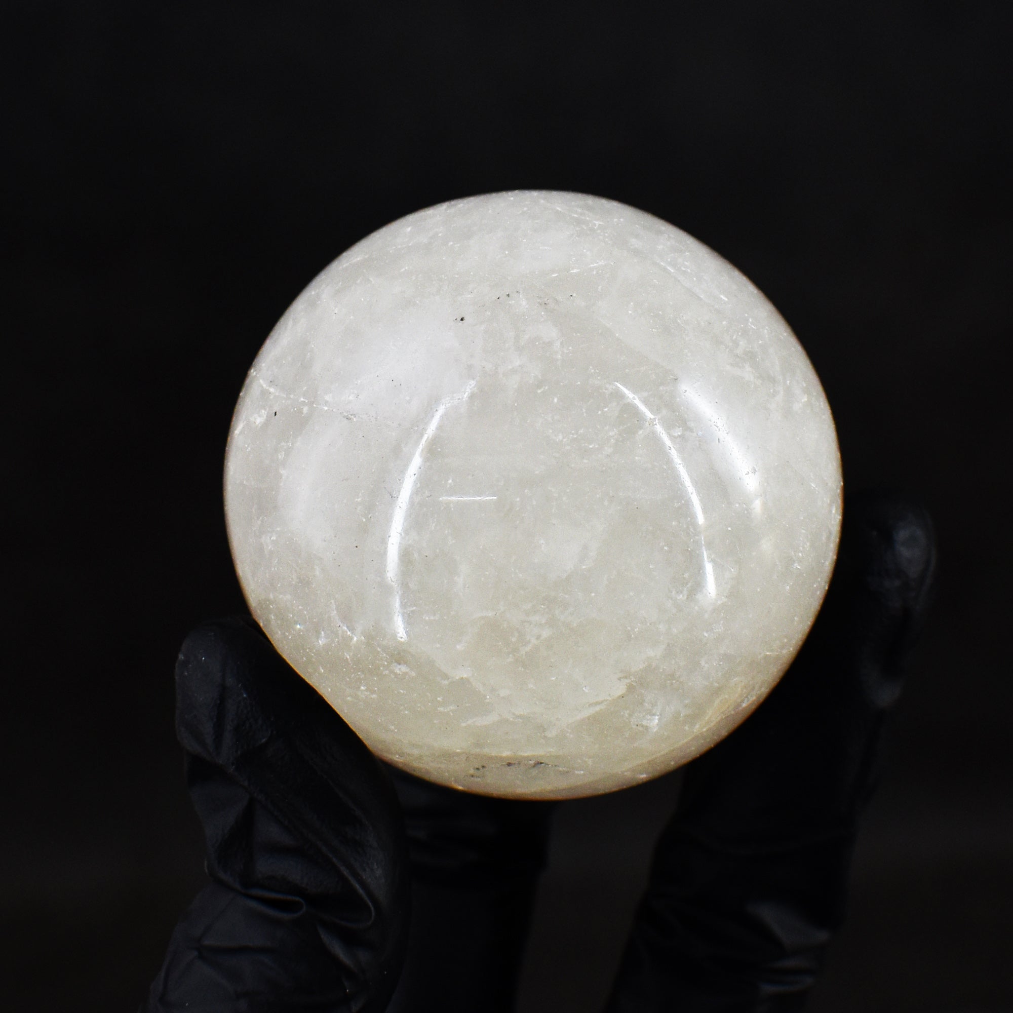 Elegant 882.00 Carats Genuine White Quartz Hand Carved Crystal  Healing Gemstone Sphere