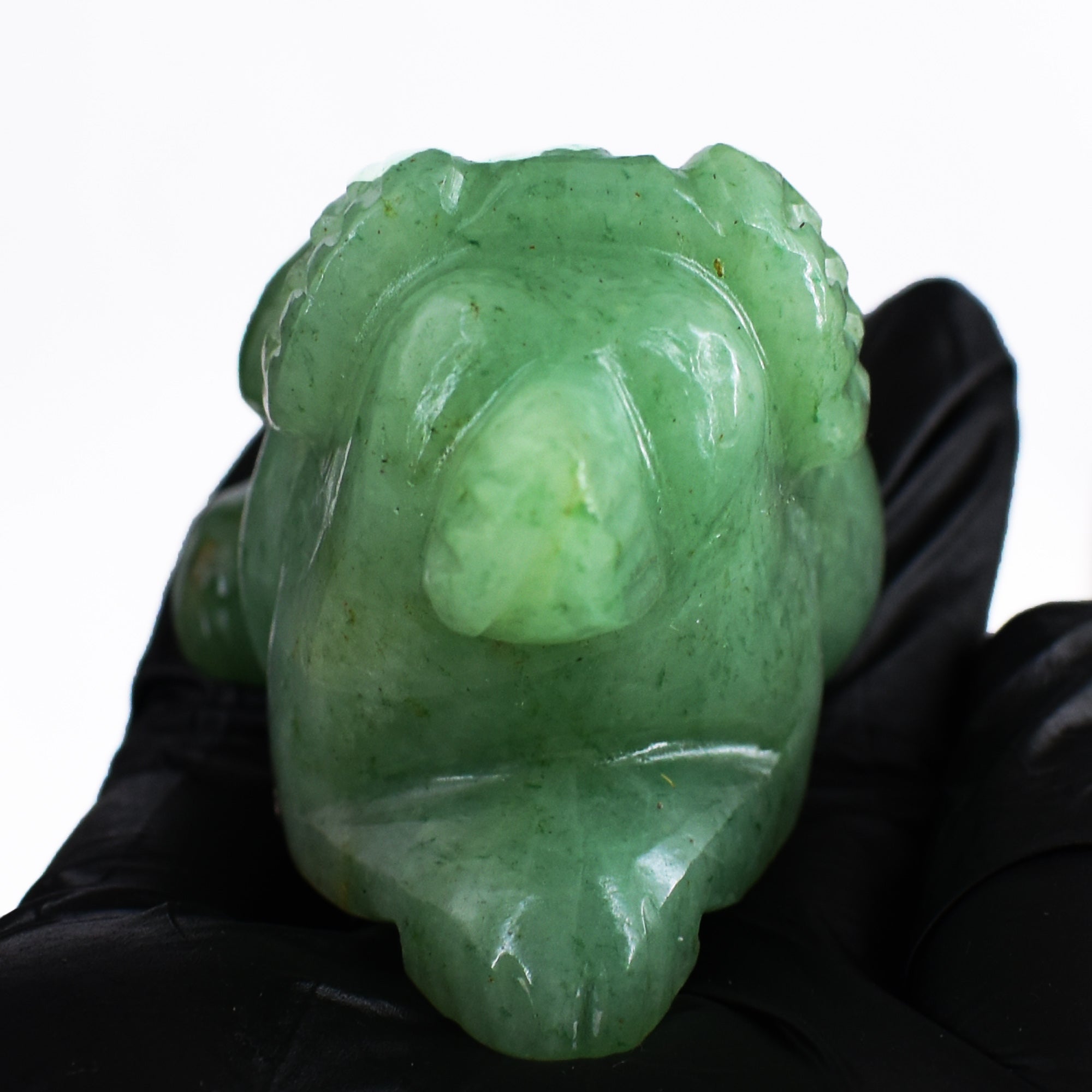 Amazing 645.00 Cts Genuine Green Aventurine Hand Carved Crystal Gemstone Dog Carving  2026  Collection