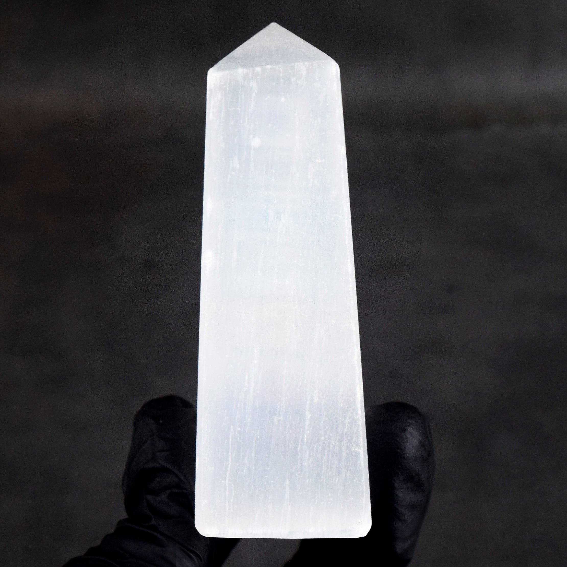 Amazing 468.00 Cts Genuine Selenite Healing Crystal Specimen Gemstone Premium Seven Chakra Tower