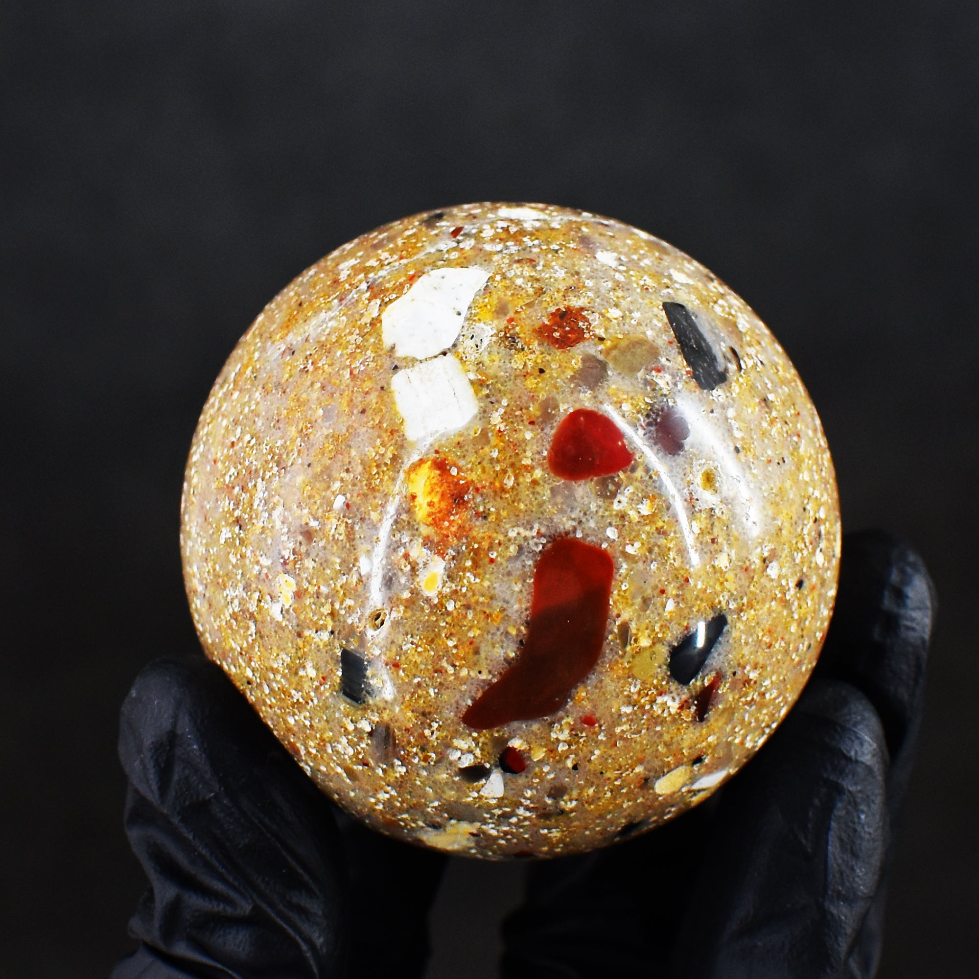 Exclusive 862.00 Carats Red Mookaite Jasper Carved Crystal Healing Sphere