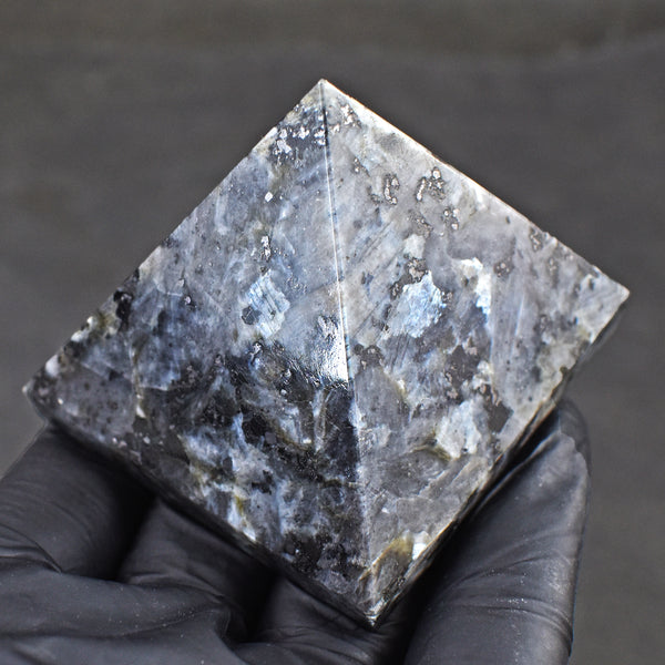 Radiant 652.00 Cts Exclusive Larvikite Healing Crystal Specimen Premium Pyramid
