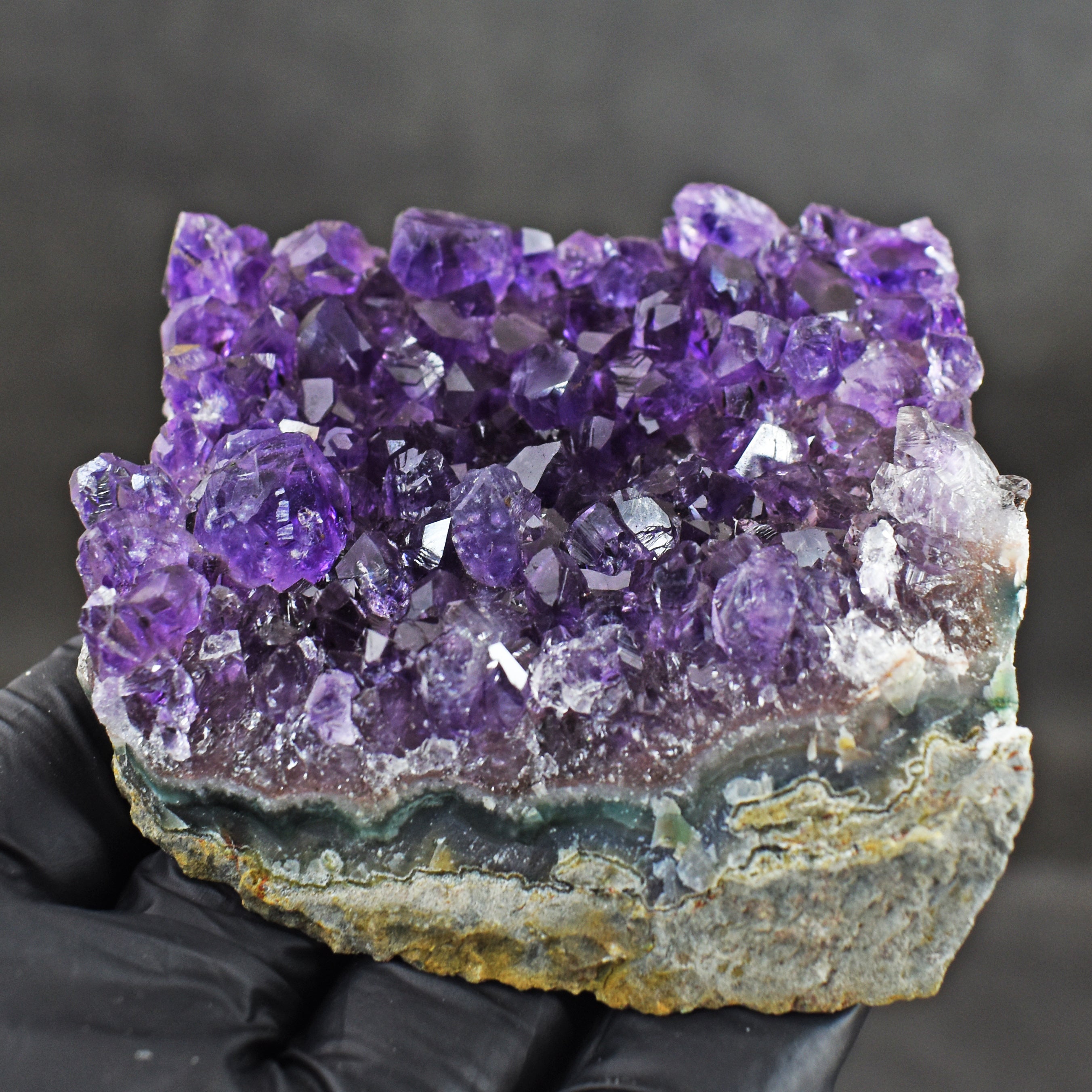 Pleasing 574.00 Cts Genuine Amethyst Crystal Specimen Healing Cluster Gemstone