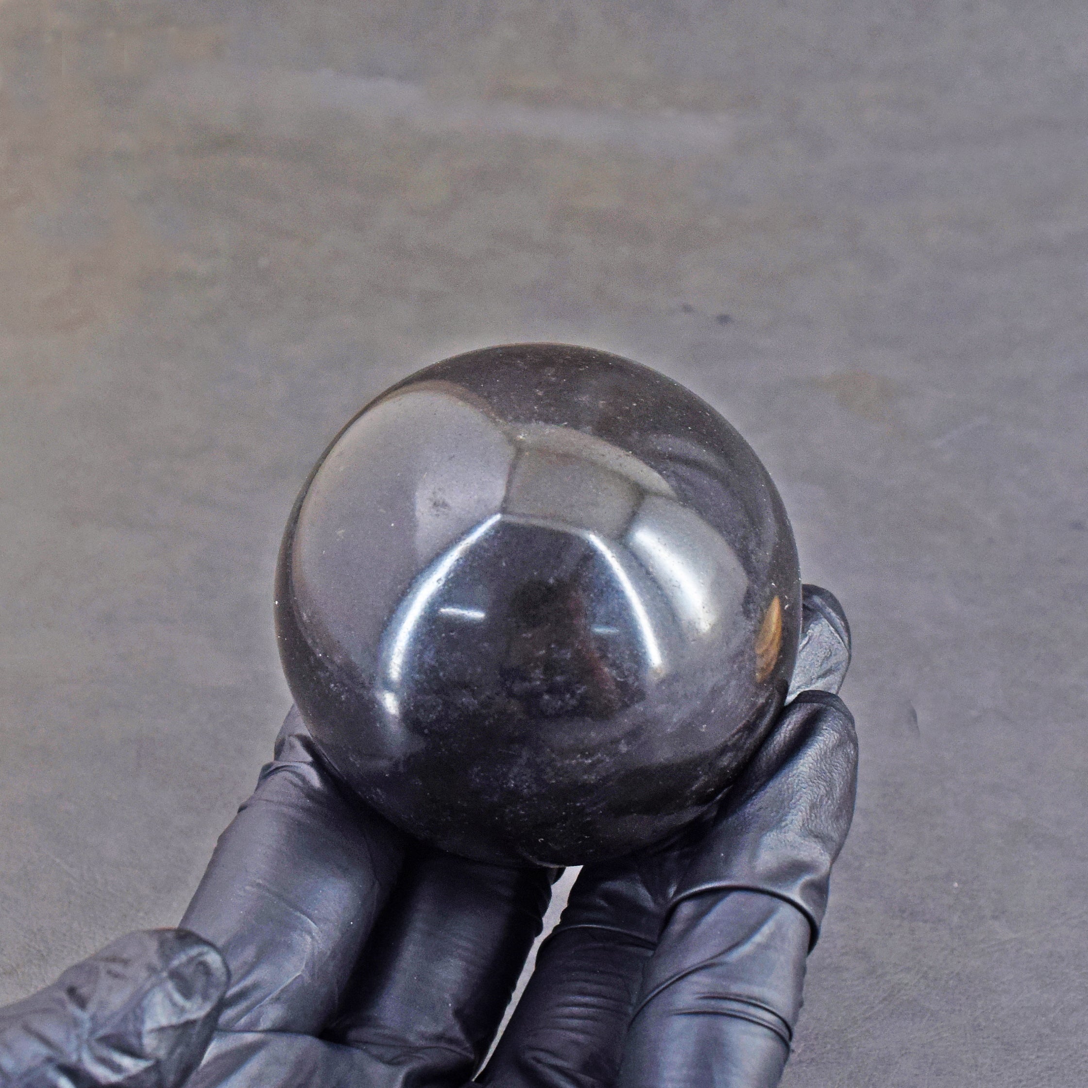 Natural 1357.00 Carats  Genuine  Black  Spinel  Hand  Carved Crystal Healing Gemstone Sphere