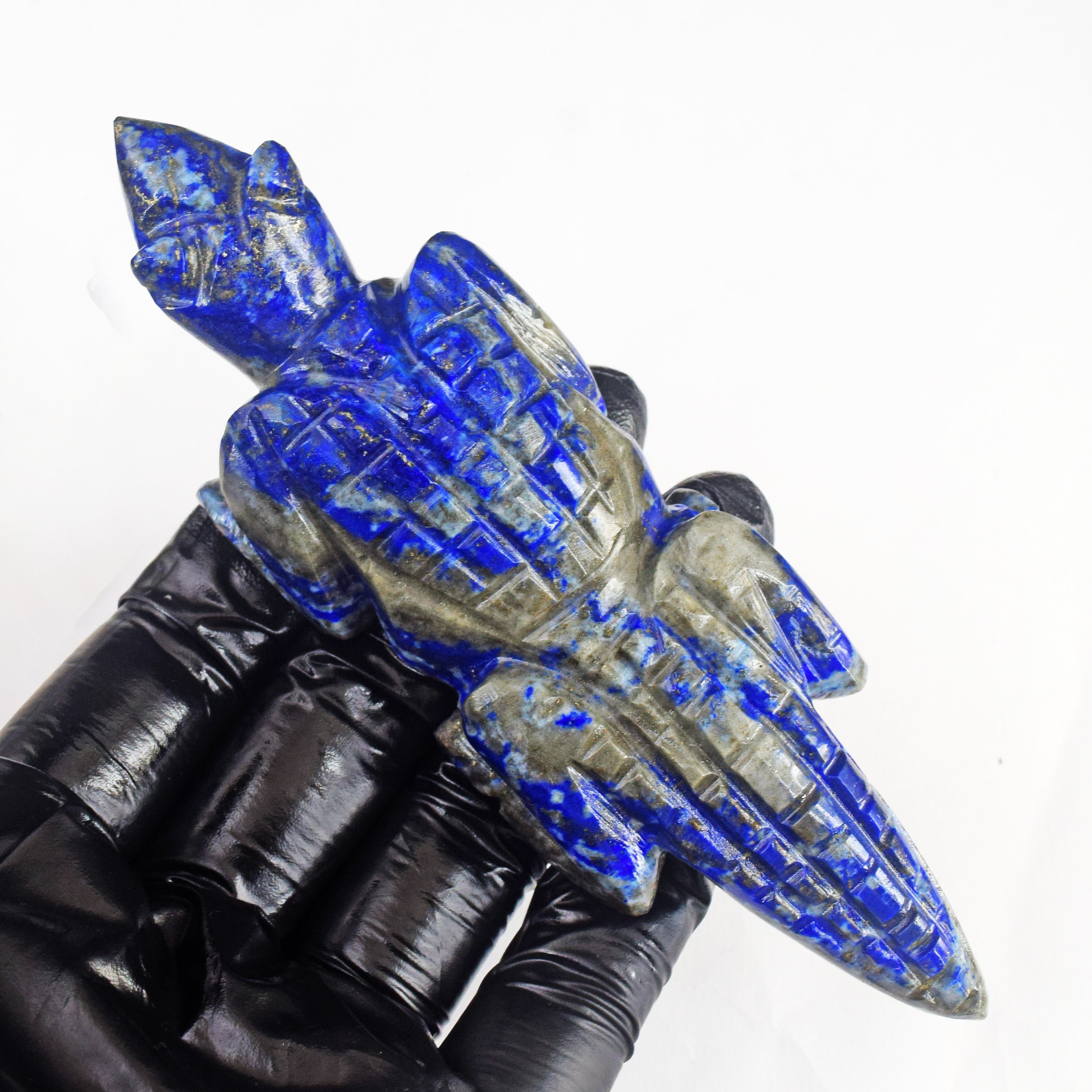 Amazing 565.00 Cts Genuine Blue Lapis Lazuli Hand Carved Lizard 2026 Collection