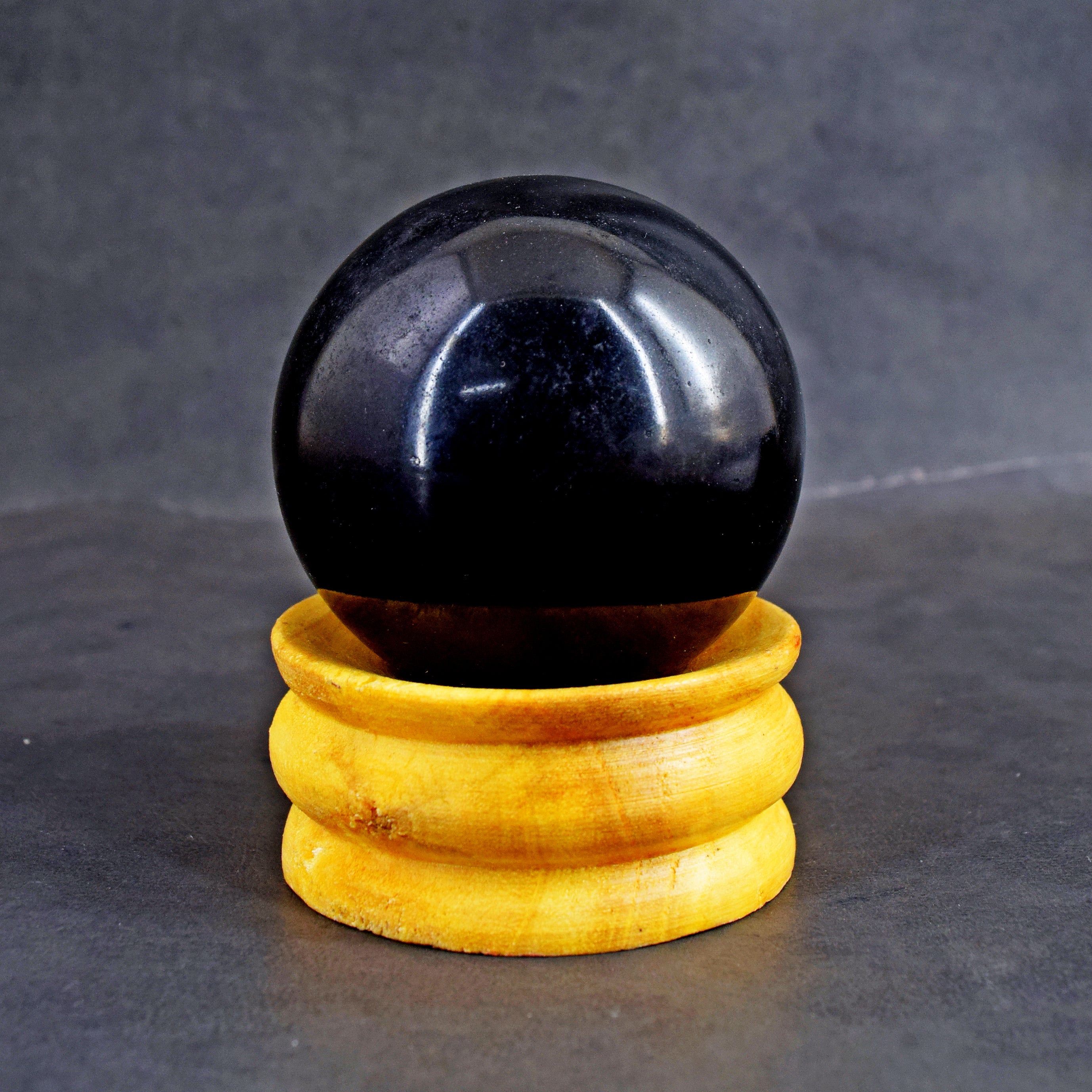 Natural 1357.00 Carats  Genuine  Black  Spinel  Hand  Carved Crystal Healing Gemstone Sphere