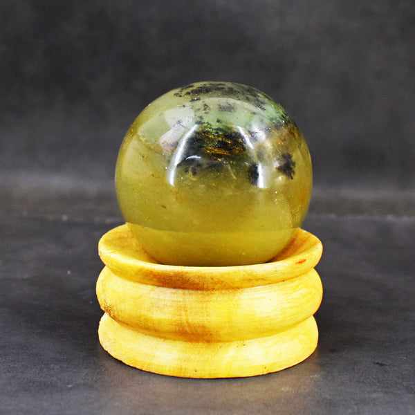 Artisian 892.00 Cartas Genuine Green Aventurine Hand Carved Crystal  Healing Gemstone Sphere