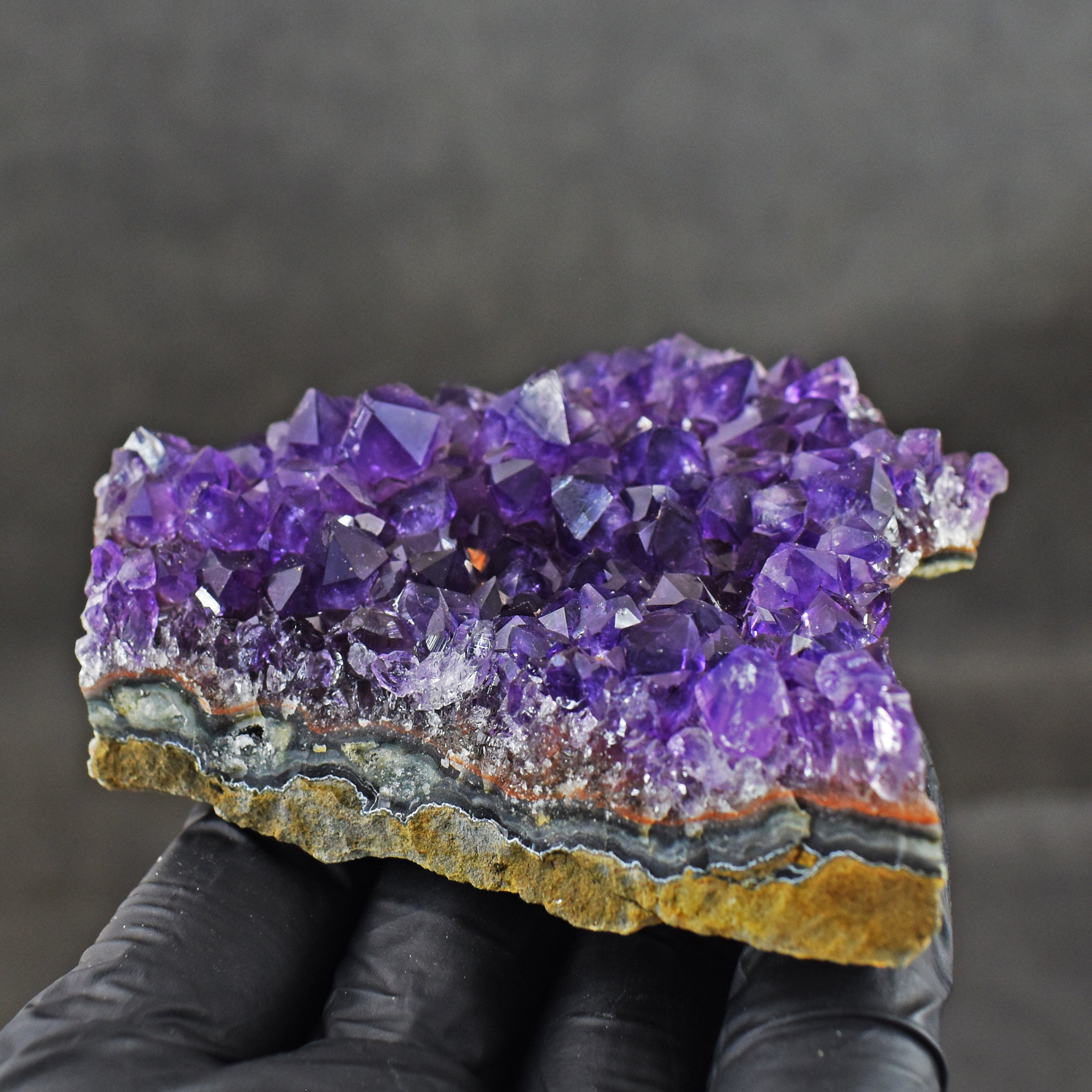 Courteous 575.00 Cts Genuine Amethyst Crystal Specimen Healing Cluster Gemstone