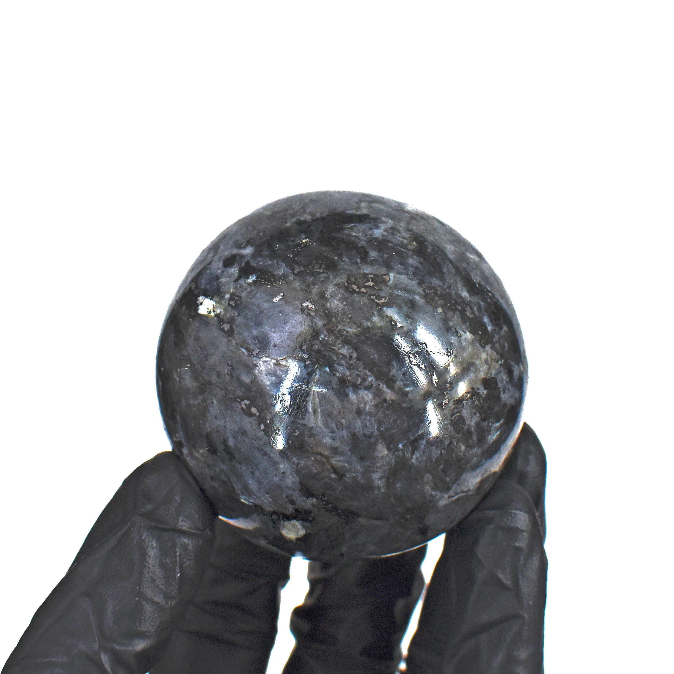 Amazing 928.00 Cts Genuine Larvikite Hand Carved Healing Sphere
