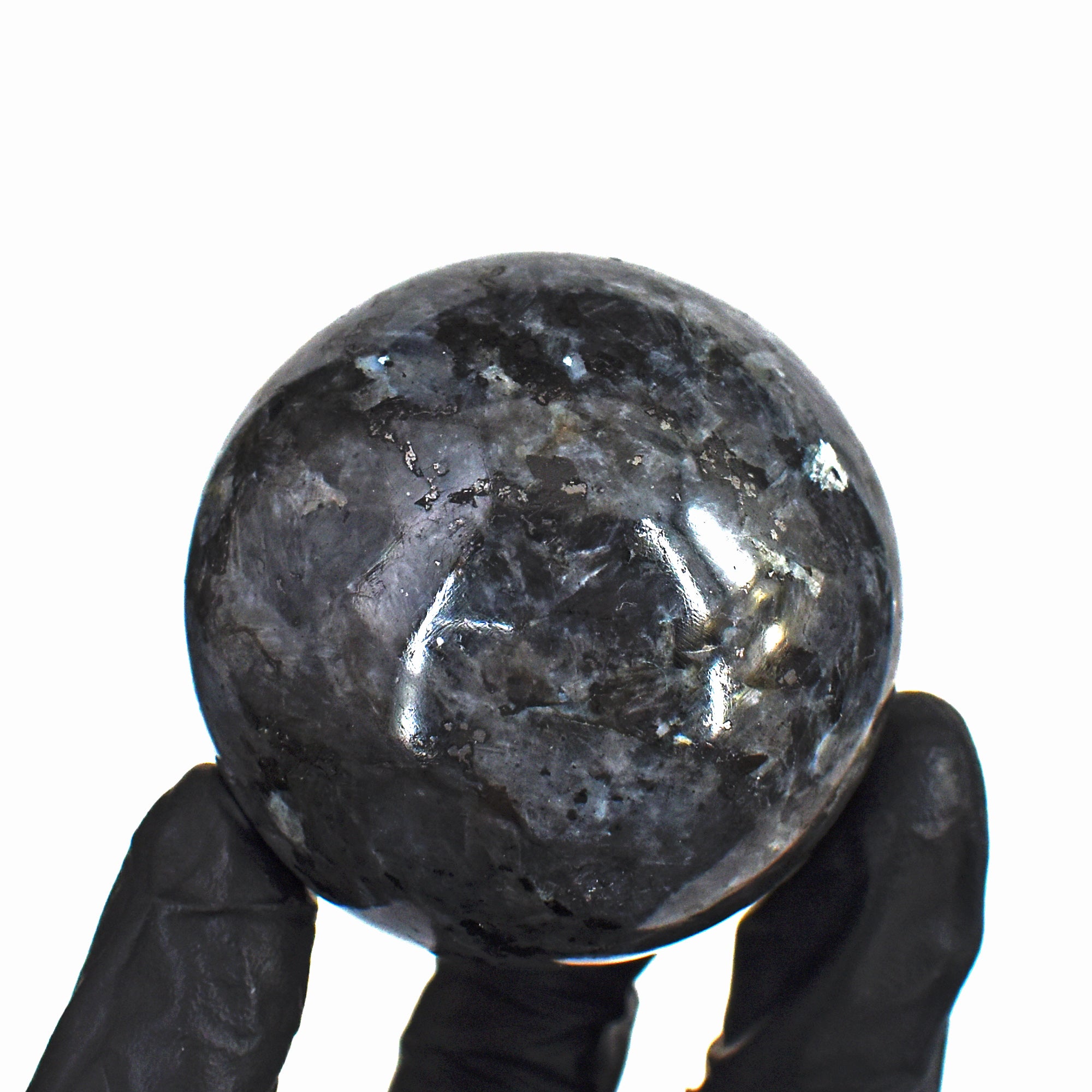 Amazing 928.00 Cts Genuine Larvikite Hand Carved Healing Sphere