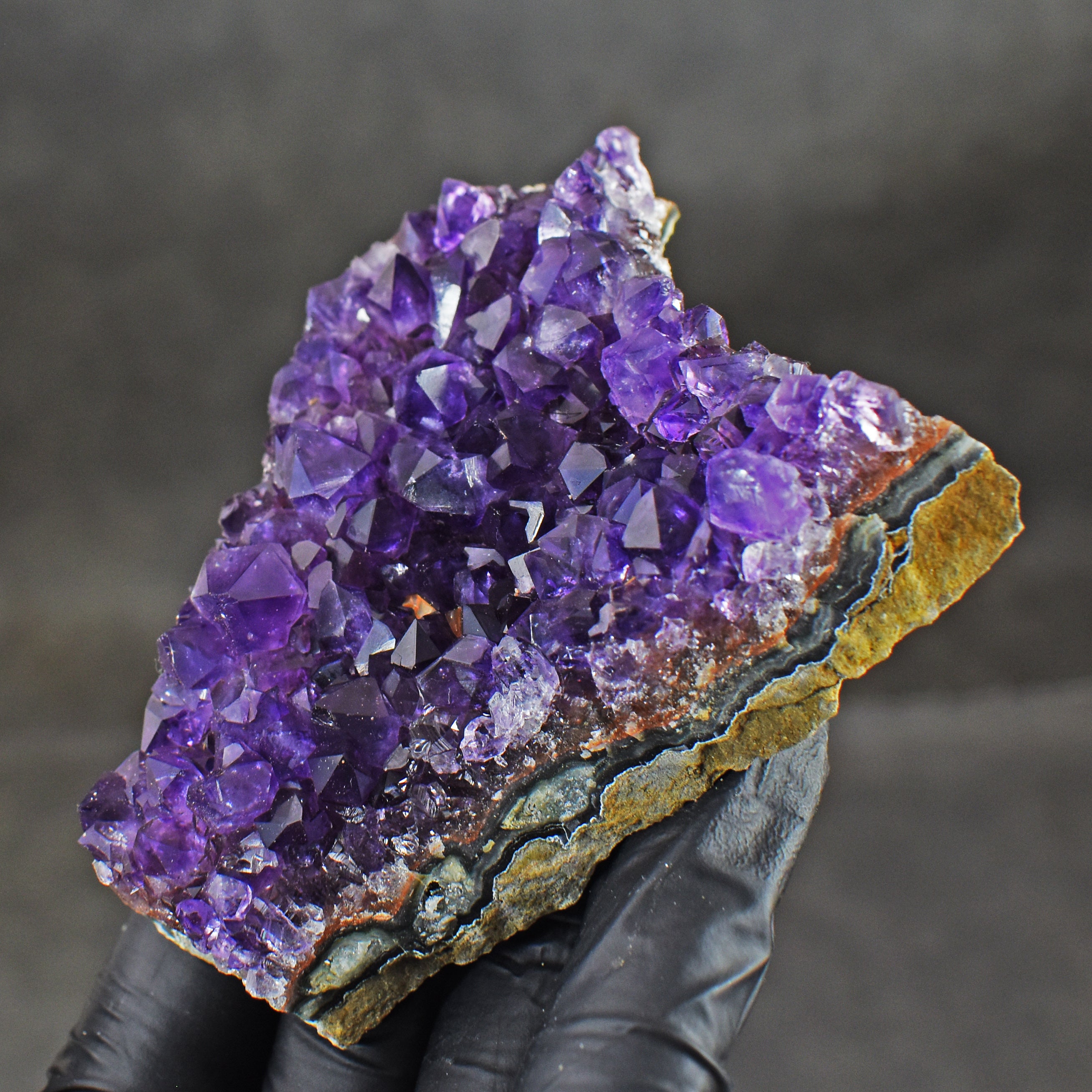 Courteous 575.00 Cts Genuine Amethyst Crystal Specimen Healing Cluster Gemstone