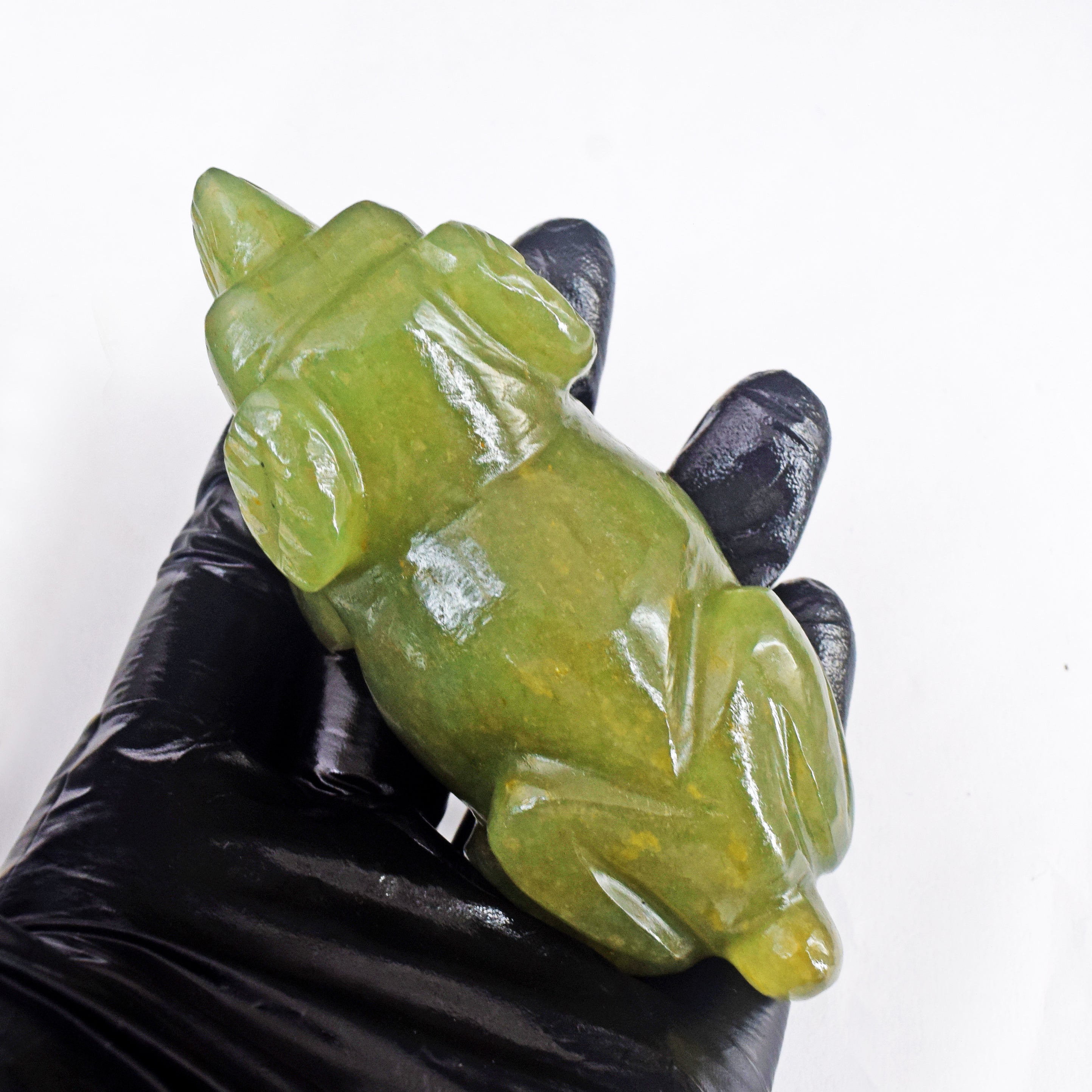 Amazing 154.00 Cts Genuine Green Aventurine Hand Carved Crystal Gemstone Dog Carving 2026 Collection