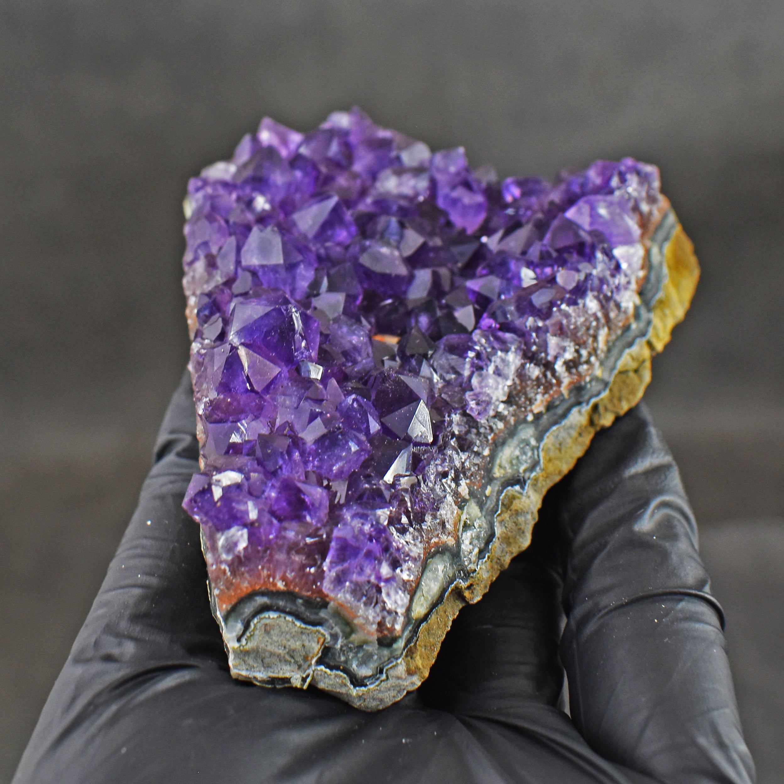 Courteous 575.00 Cts Genuine Amethyst Crystal Specimen Healing Cluster Gemstone