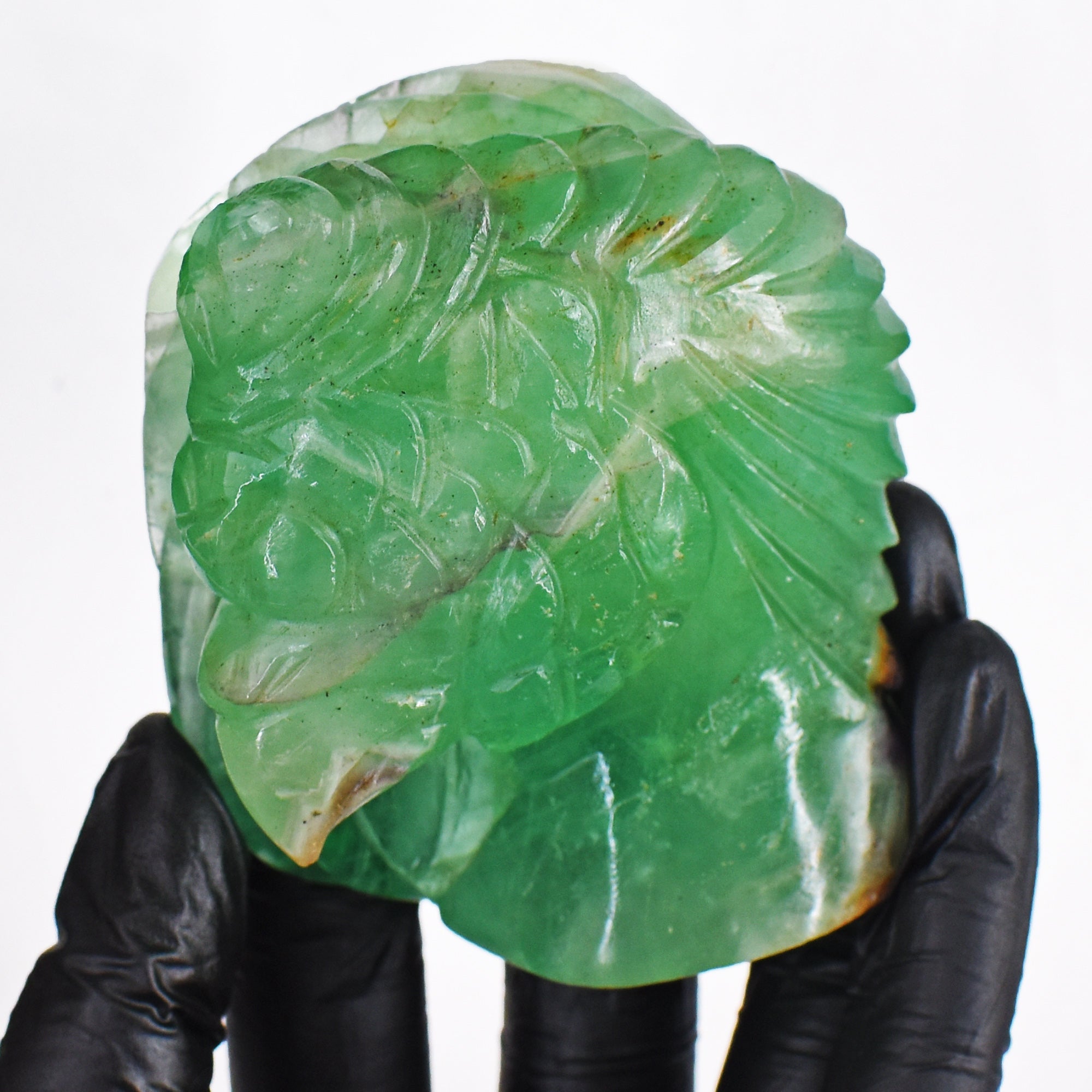 Exclusive 153.00 Cts Genuine Green Aventurine Hand Carved Crystal Gemstone Eagle Carving 2026  Collection