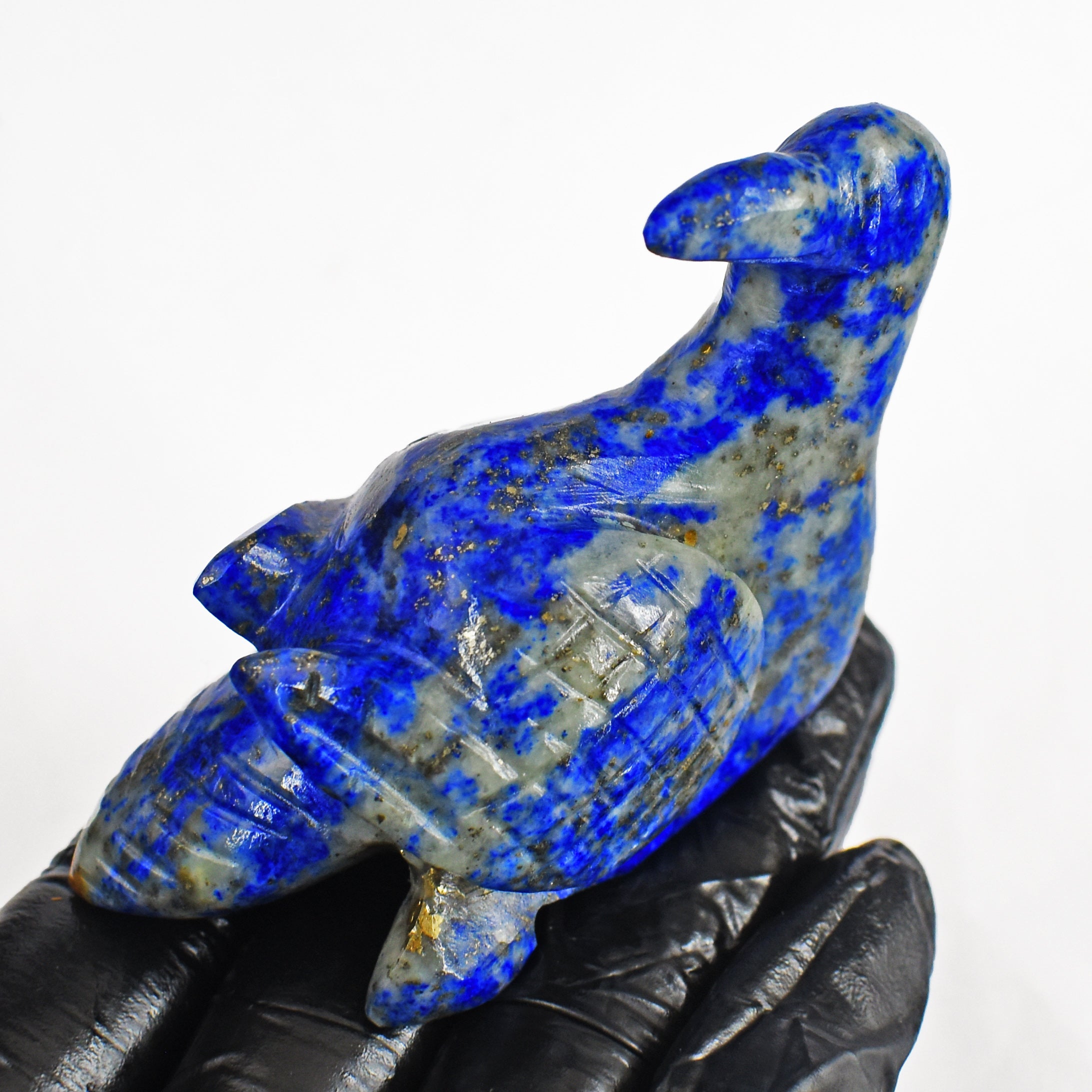 Exclusive 498.00 Cts Blue Lapis Lazuli Hand Carved Bird 2026  Collection