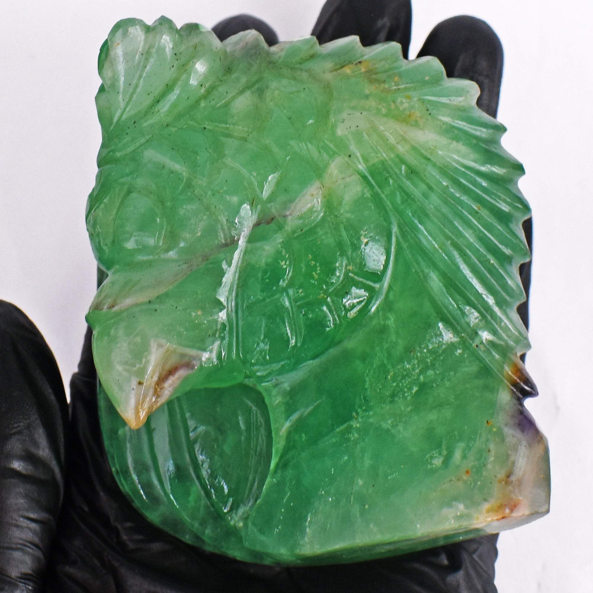 Exclusive 153.00 Cts Genuine Green Aventurine Hand Carved Crystal Gemstone Eagle Carving 2026  Collection