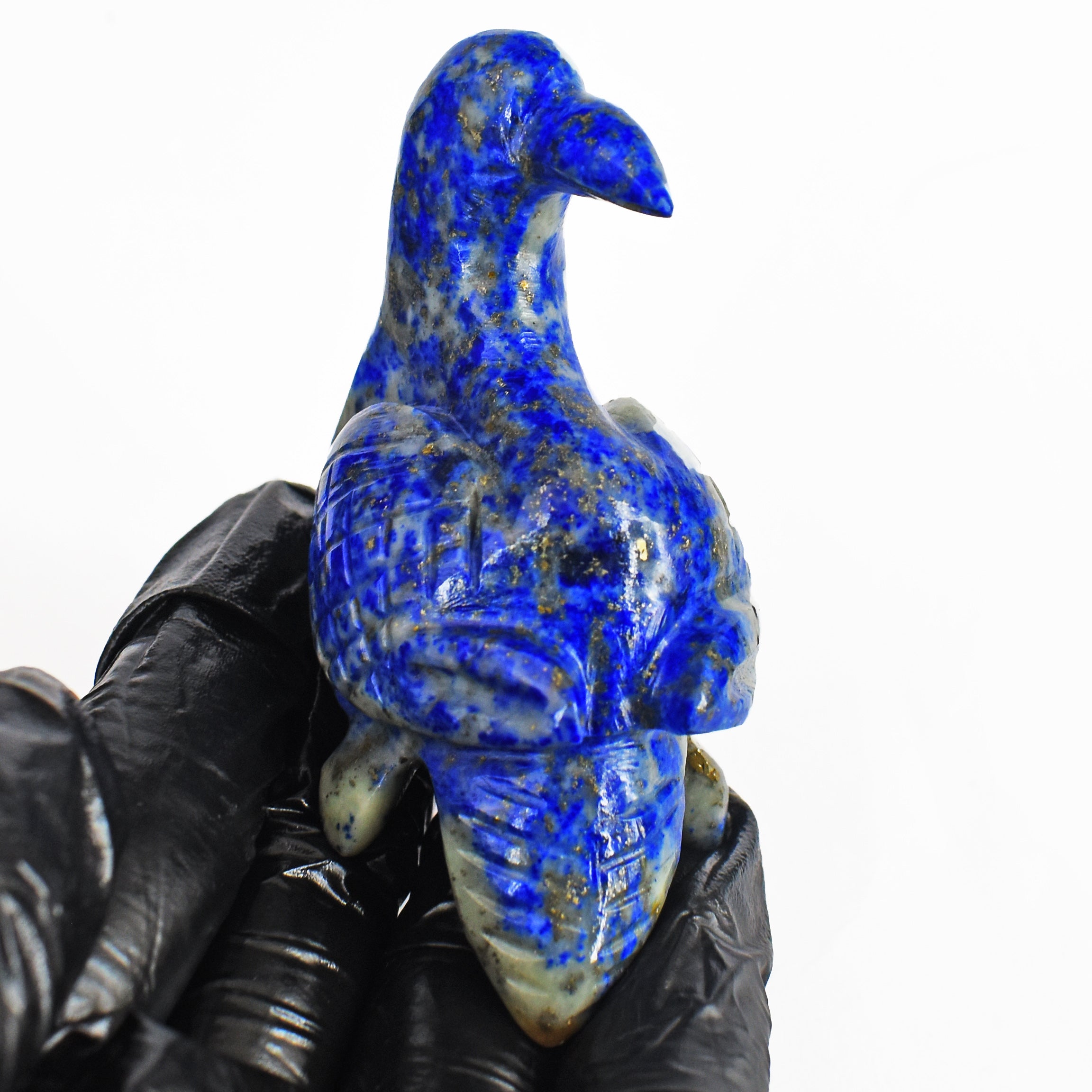 Exclusive 498.00 Cts Blue Lapis Lazuli Hand Carved Bird 2026  Collection