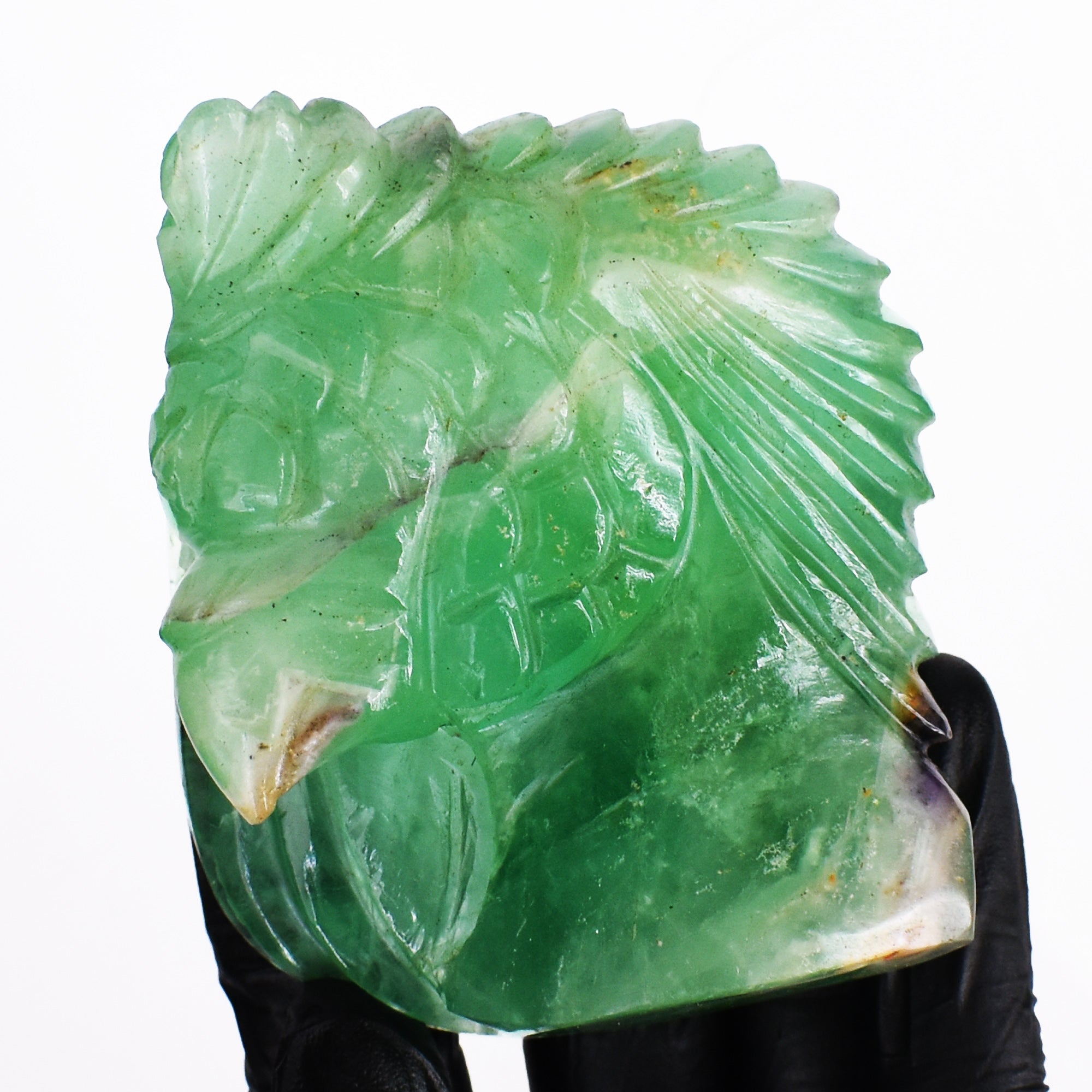 Exclusive 153.00 Cts Genuine Green Aventurine Hand Carved Crystal Gemstone Eagle Carving 2026  Collection