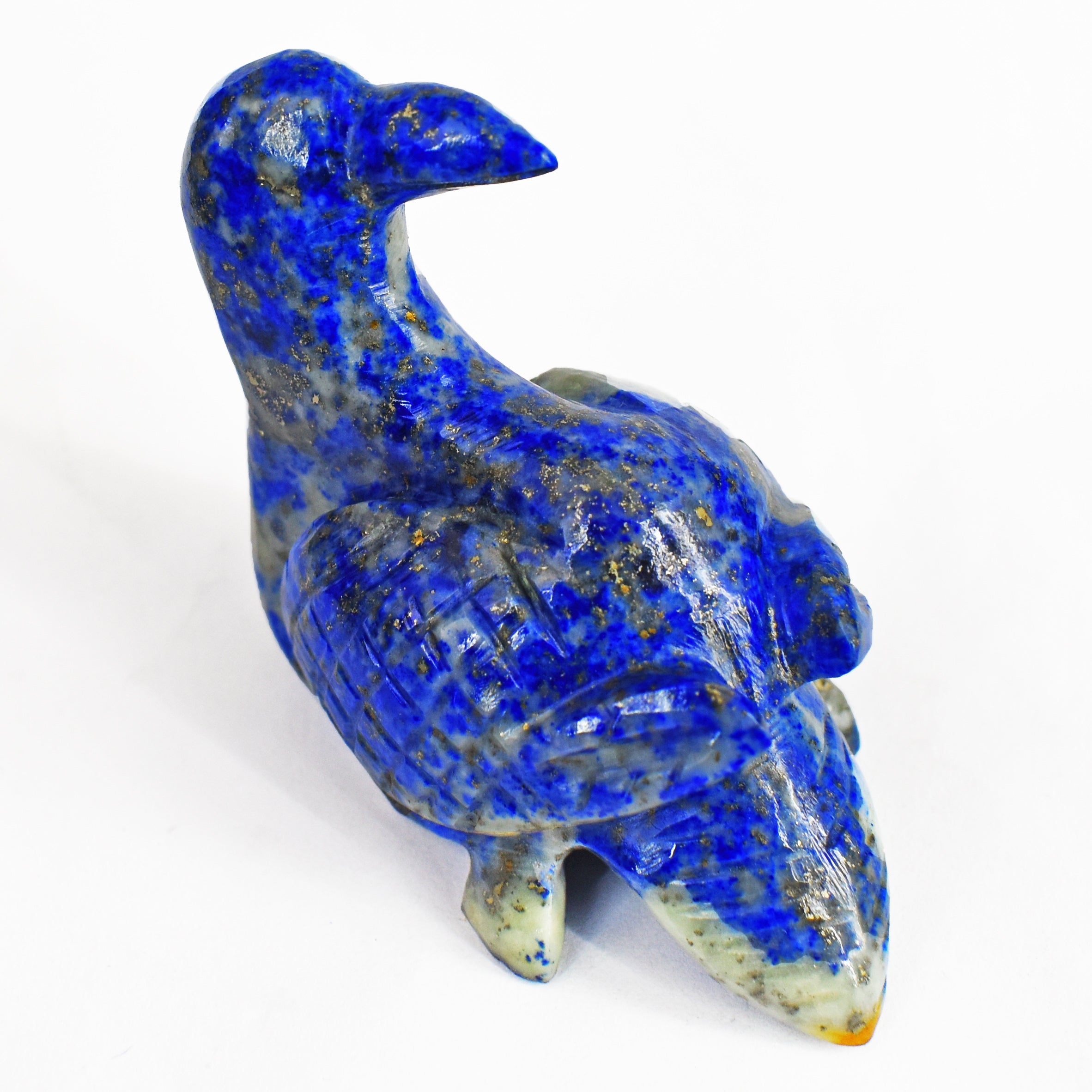 Exclusive 498.00 Cts Blue Lapis Lazuli Hand Carved Bird 2026  Collection