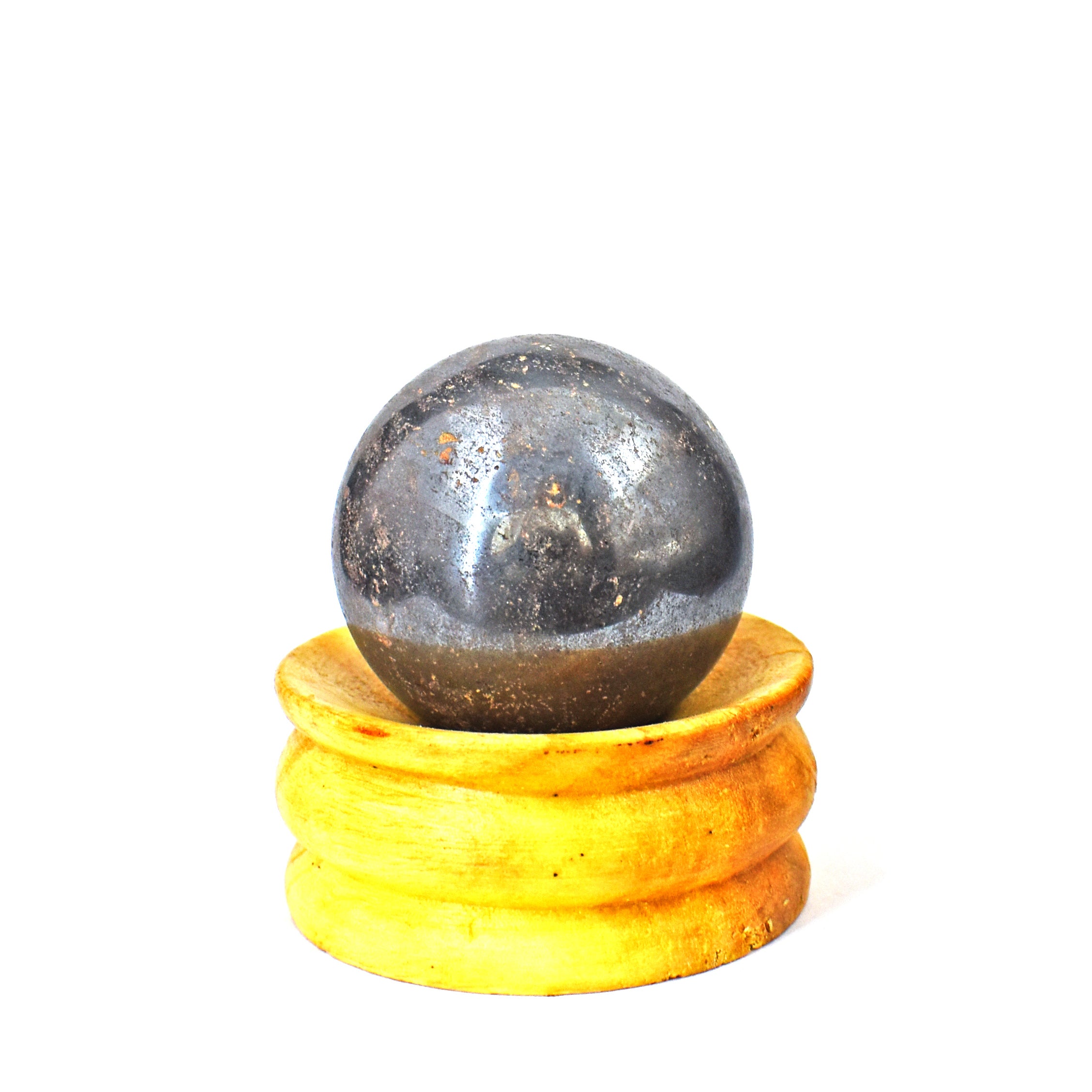 Exclusive 1060.00 Cts Genuine Hematite Hand Carved Healing Crystal Sphere
