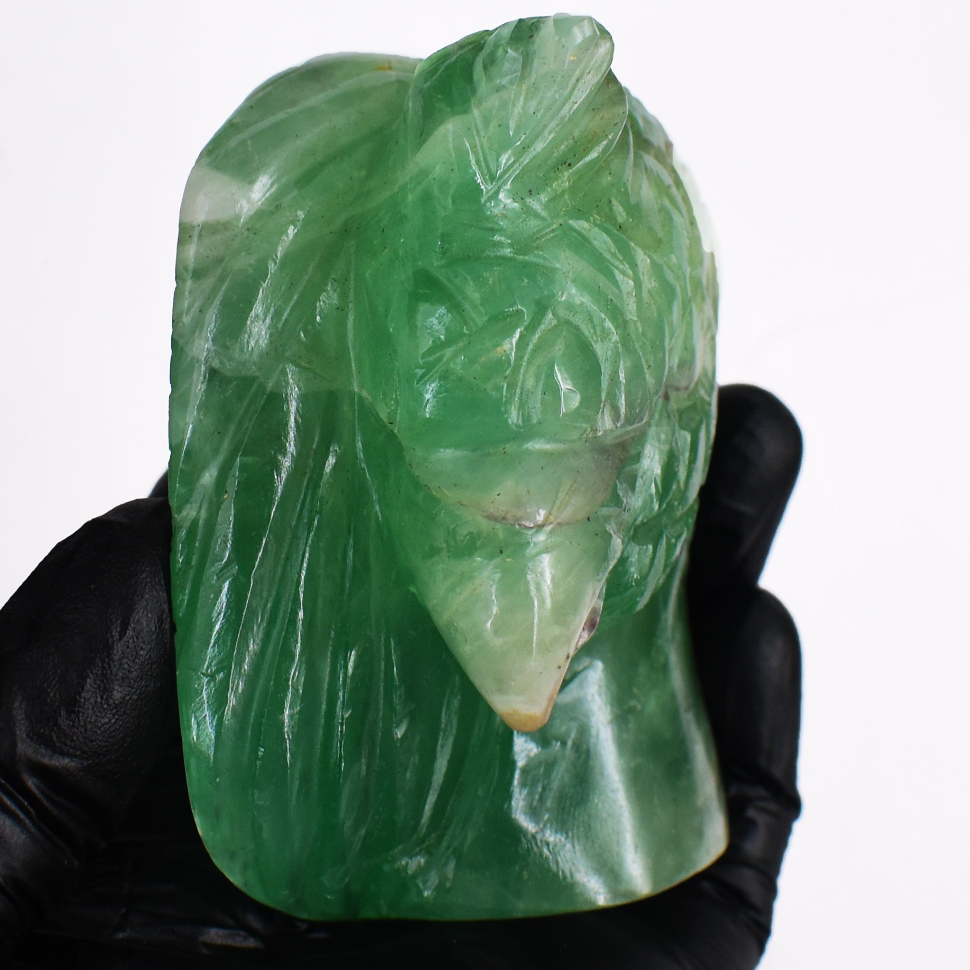Exclusive 153.00 Cts Genuine Green Aventurine Hand Carved Crystal Gemstone Eagle Carving 2026  Collection