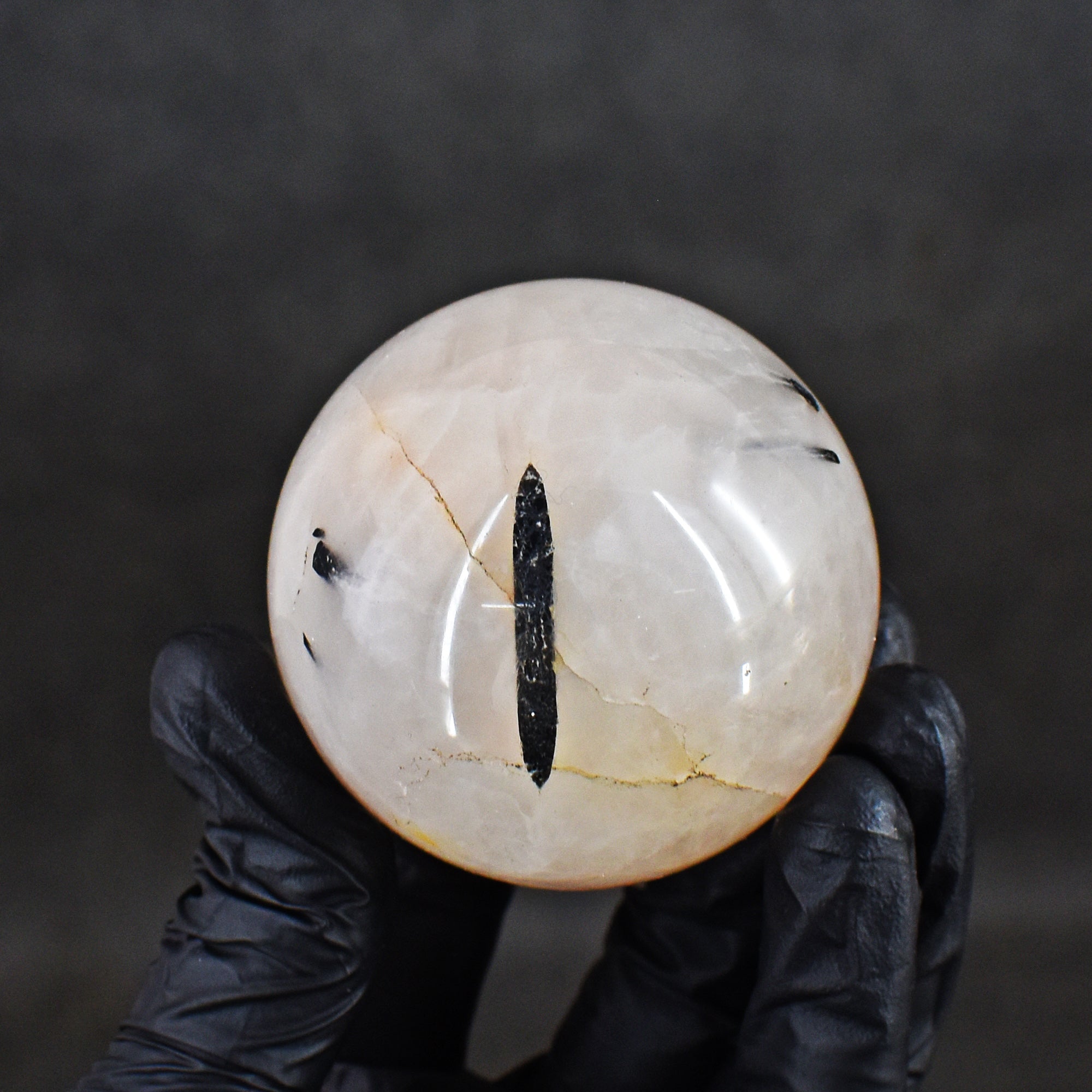 Artisian 884.00 Cts Genuine Rutile Quartz Crystal Specimen Gemstone Healing Sphere