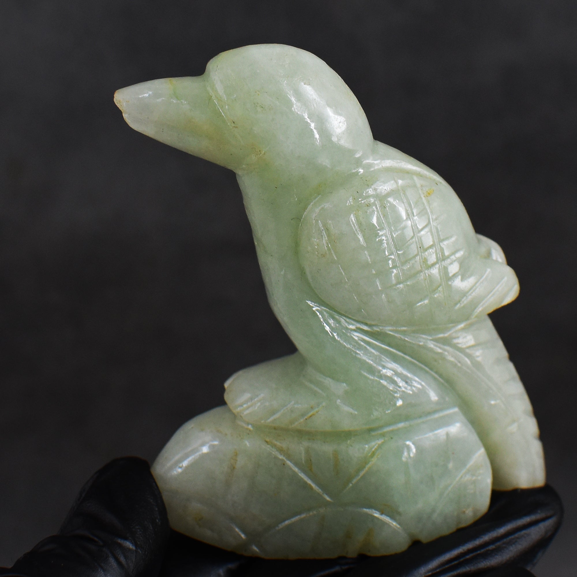 Amazing 626.00 Carats Genuine Green Aventurine Crystal Gemstone Hand Carved Bird 2026  Collection