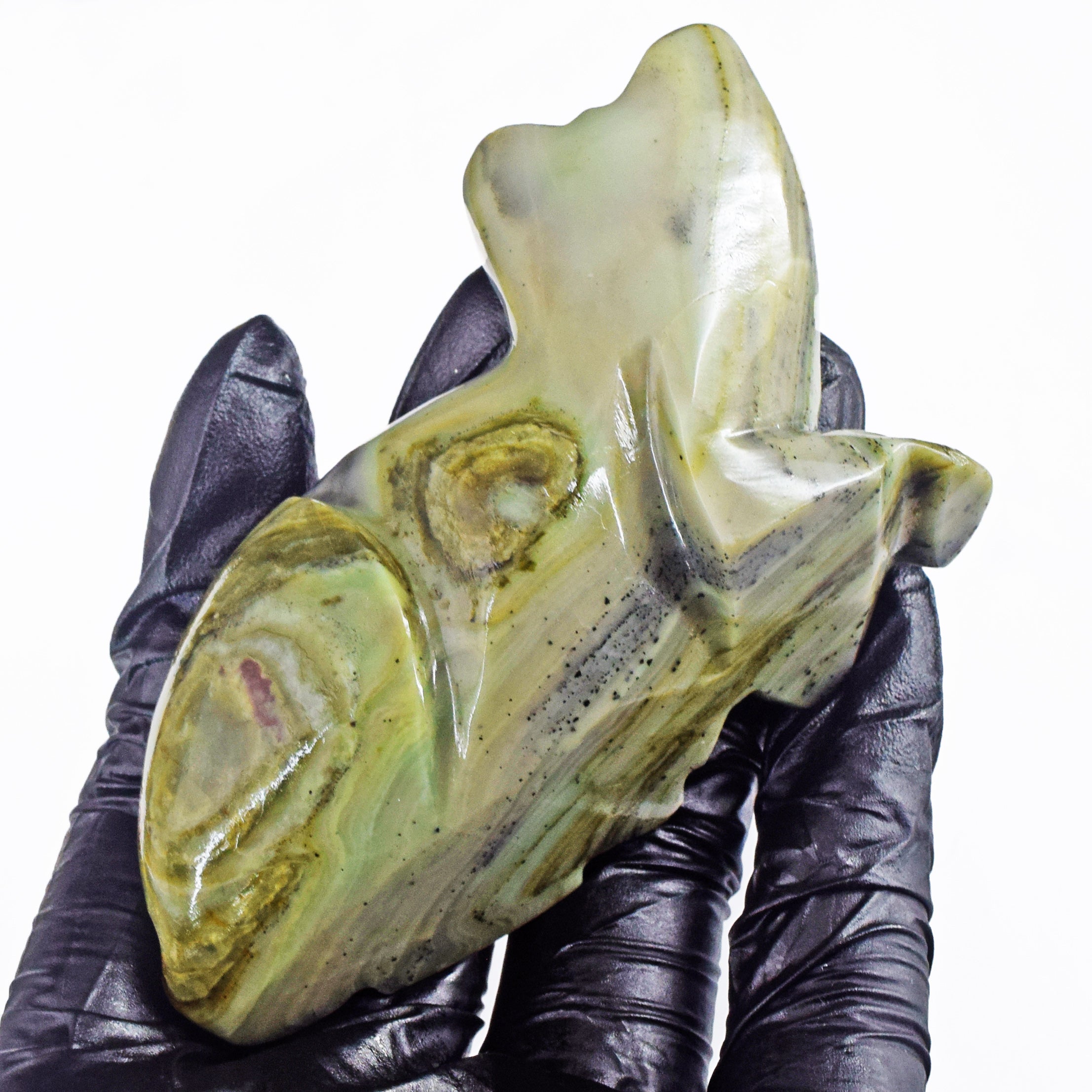 Gorgeous 524.00 Cts Genuine Serpentine Hand Carved Gemstone Premium Crystal Cat 2026 Collection