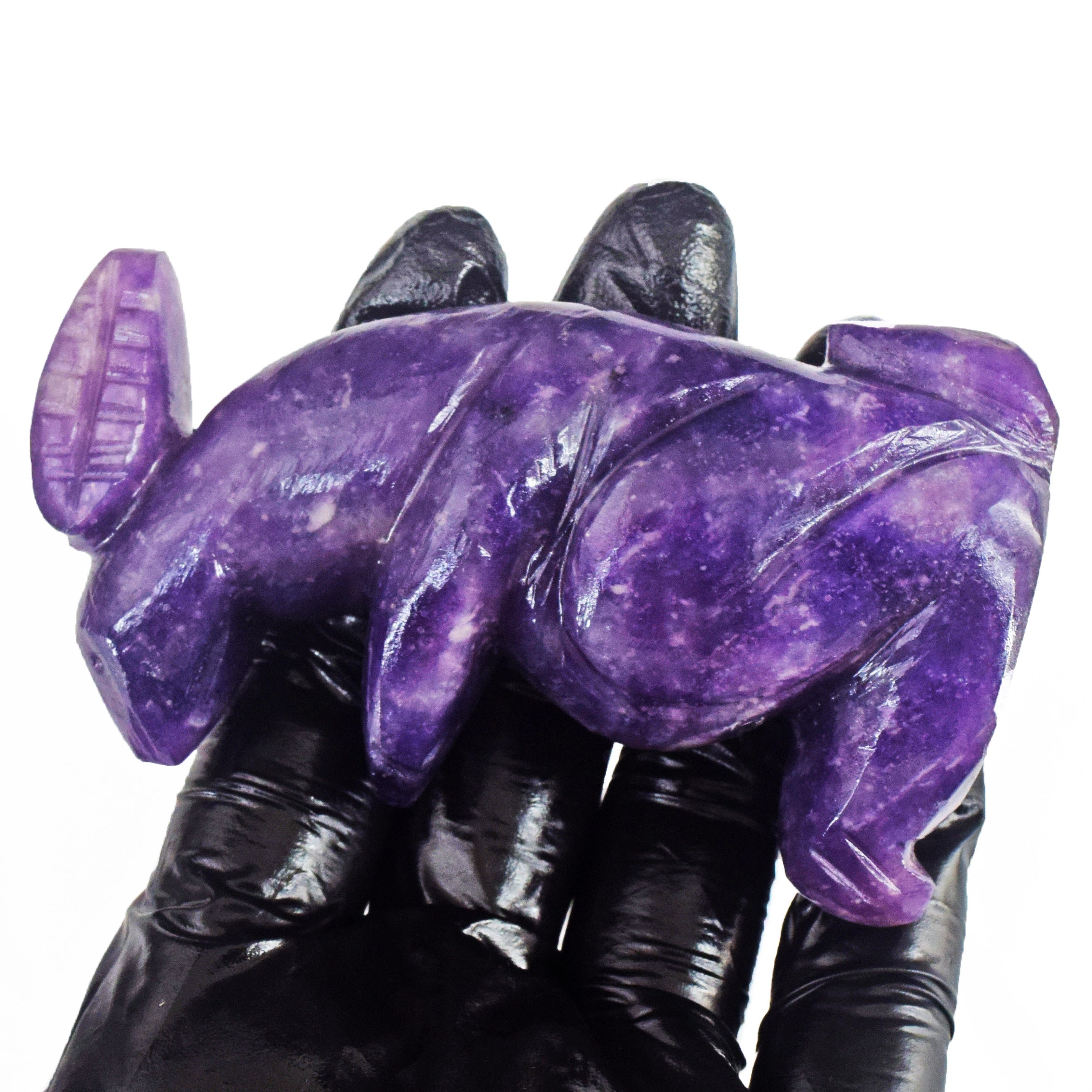 Awesome 600.00 Cts Genuine Lepidolite Hand Carved Crystal Gemstone Kangaroo Carving 2026 Collection