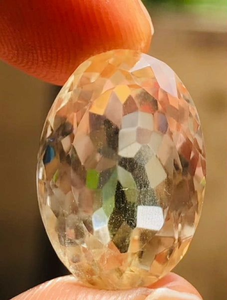 Fabulous 11.00 Cts Genuine Citrine Faceted Loose Gemstone