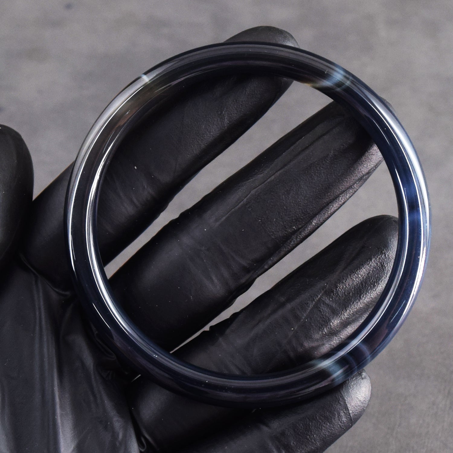 Stunning 85.00 Cts Genuine Black Agate Crystal Specimen Gemstone Premium Fancy Bangle