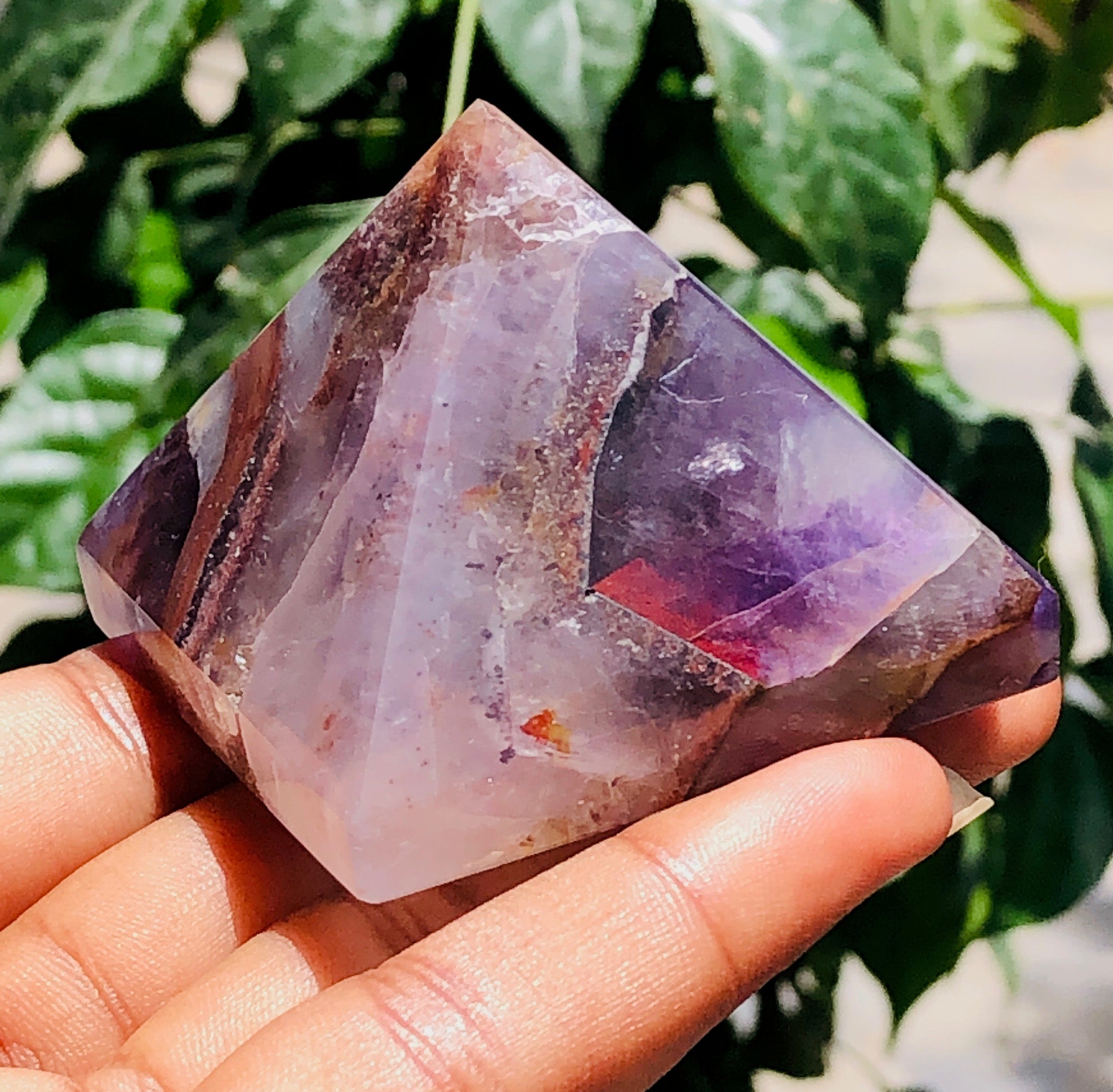 Genuine 535.00 Cts Exclusive Amethyst Healing Crystal Specimen Premium Pyramid
