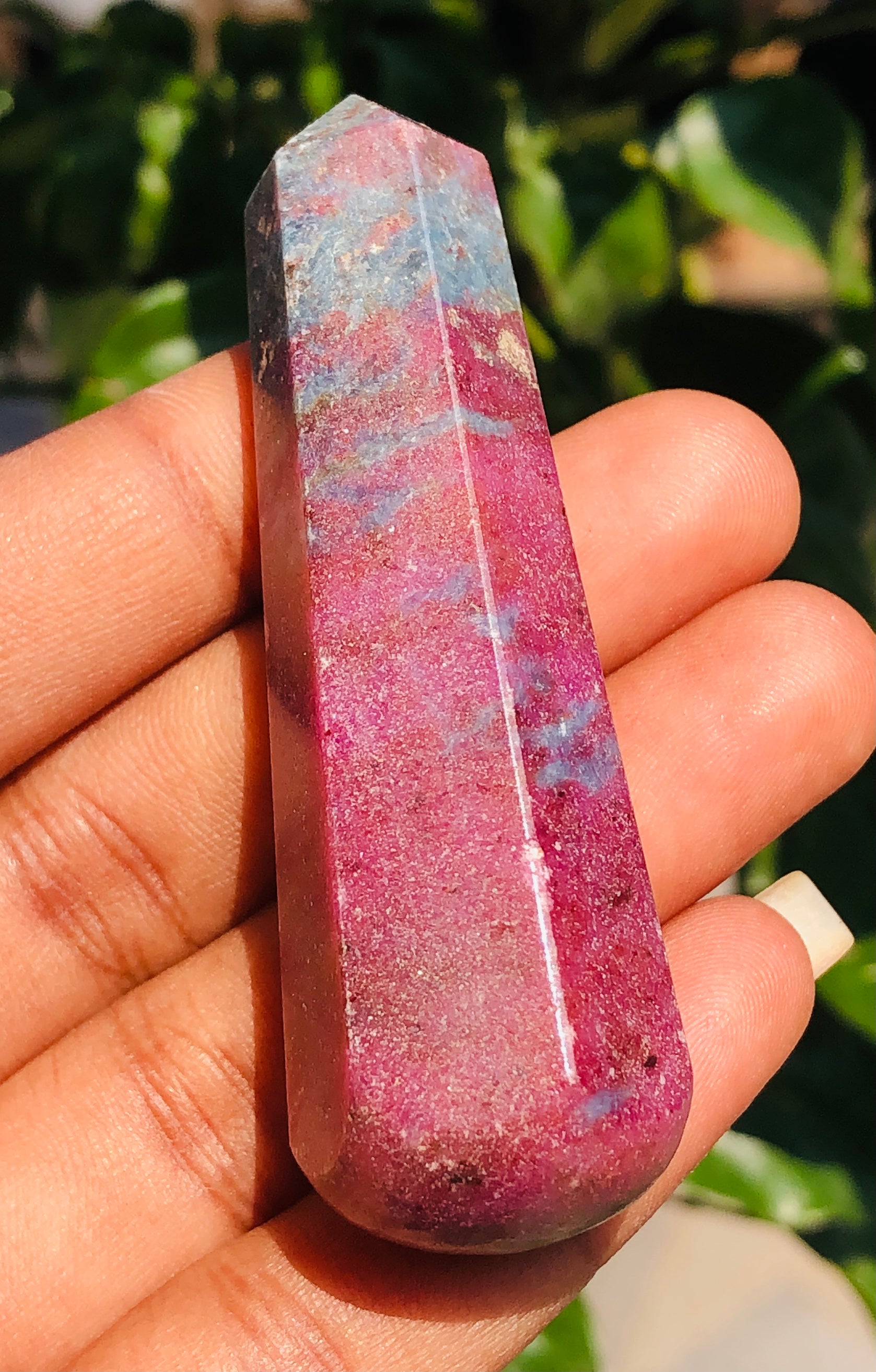 Gracious 267.00 Carats Genuine Ruby In Kyanite Crystal Gemstone Healing Point