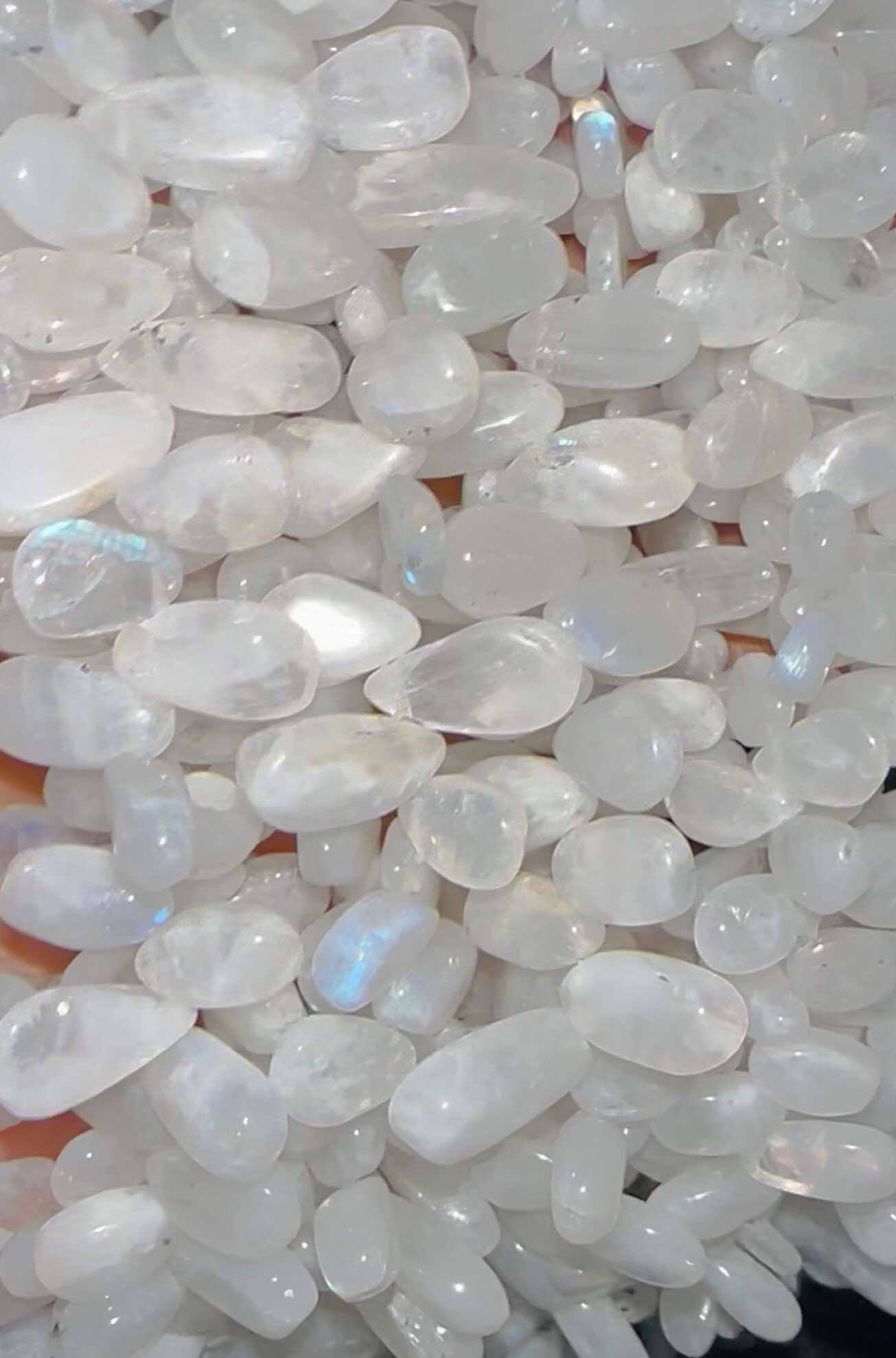 Mega Sale - 100% Genuine Exclusive Blue Flash Moonstone Beads Strand
