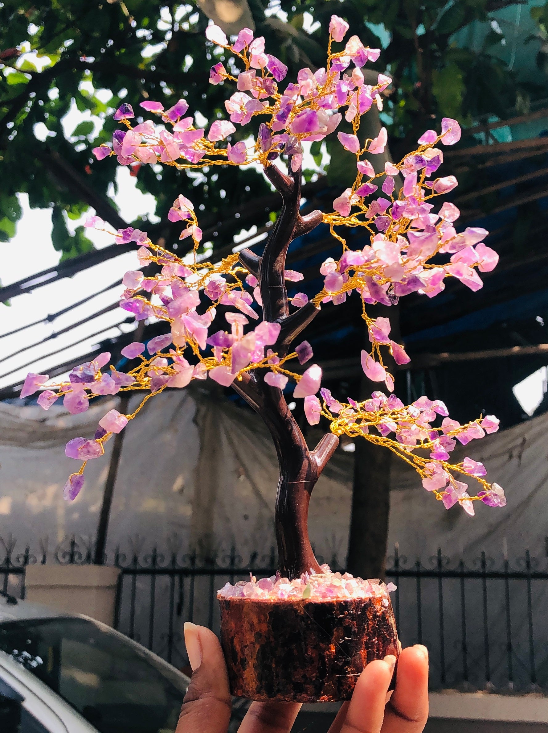 Wonderful 9 Inches 1271.00 Cts Genuine Amethyst Crystal Gemstone Tree